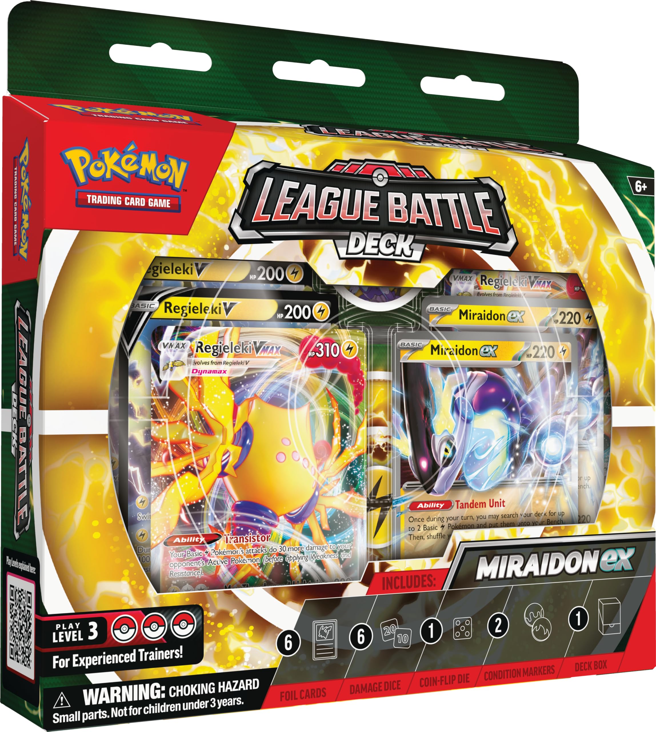 Pokémon TCG: Miraidon ex League Battle Deck | Ready-to-Play 60-Card Deck | Age 6+