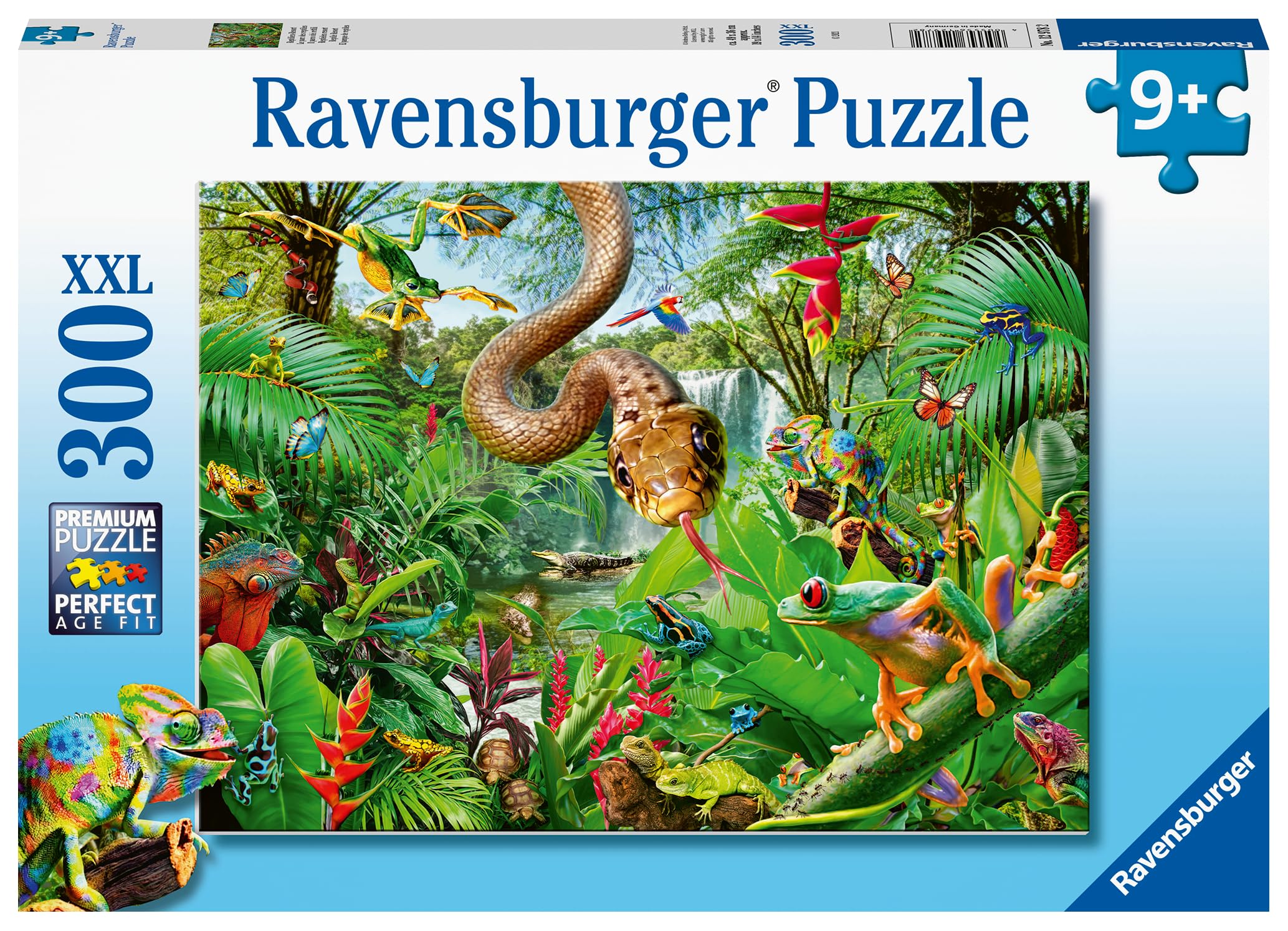 Ravensburger Reptile Resort 300 Piece Jigsaw Puzzle for Kids and Adults | XXL Pieces