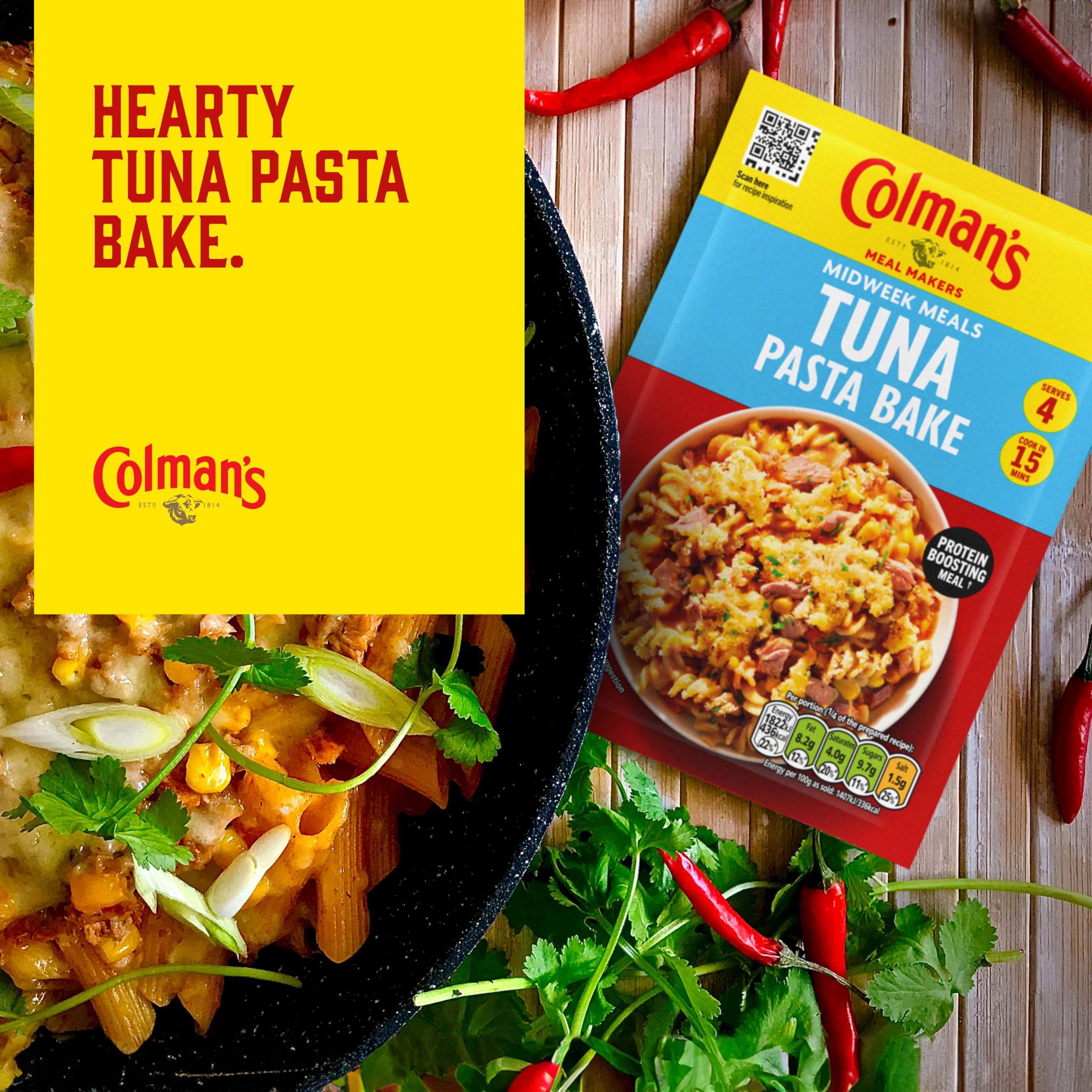 Colman's Midweek Meals Tuna Pasta Bake Meal Maker Sauce Mix | 4 Servings | 44g 5