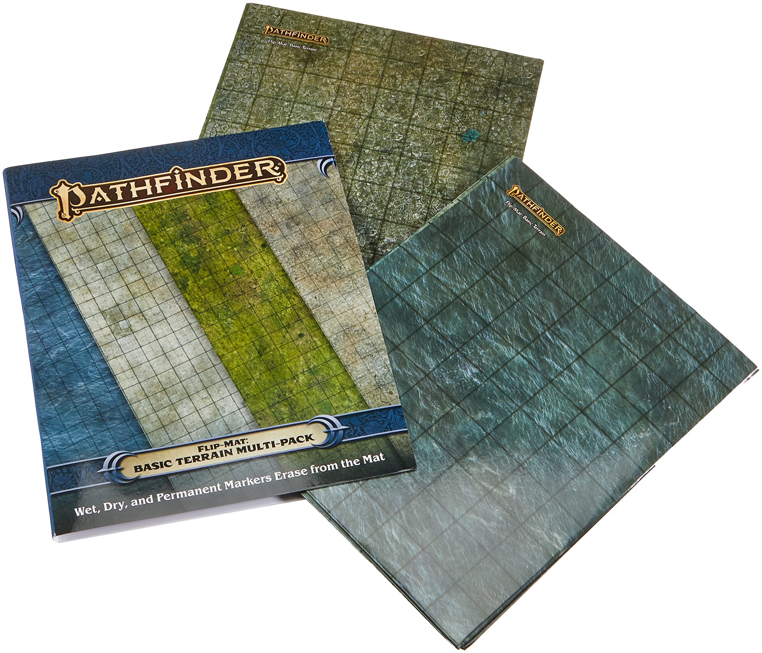 Paizo Pathfinder Flip-Mat: Basic Terrain Multi-Pack | 4 Full-Color Textures 1