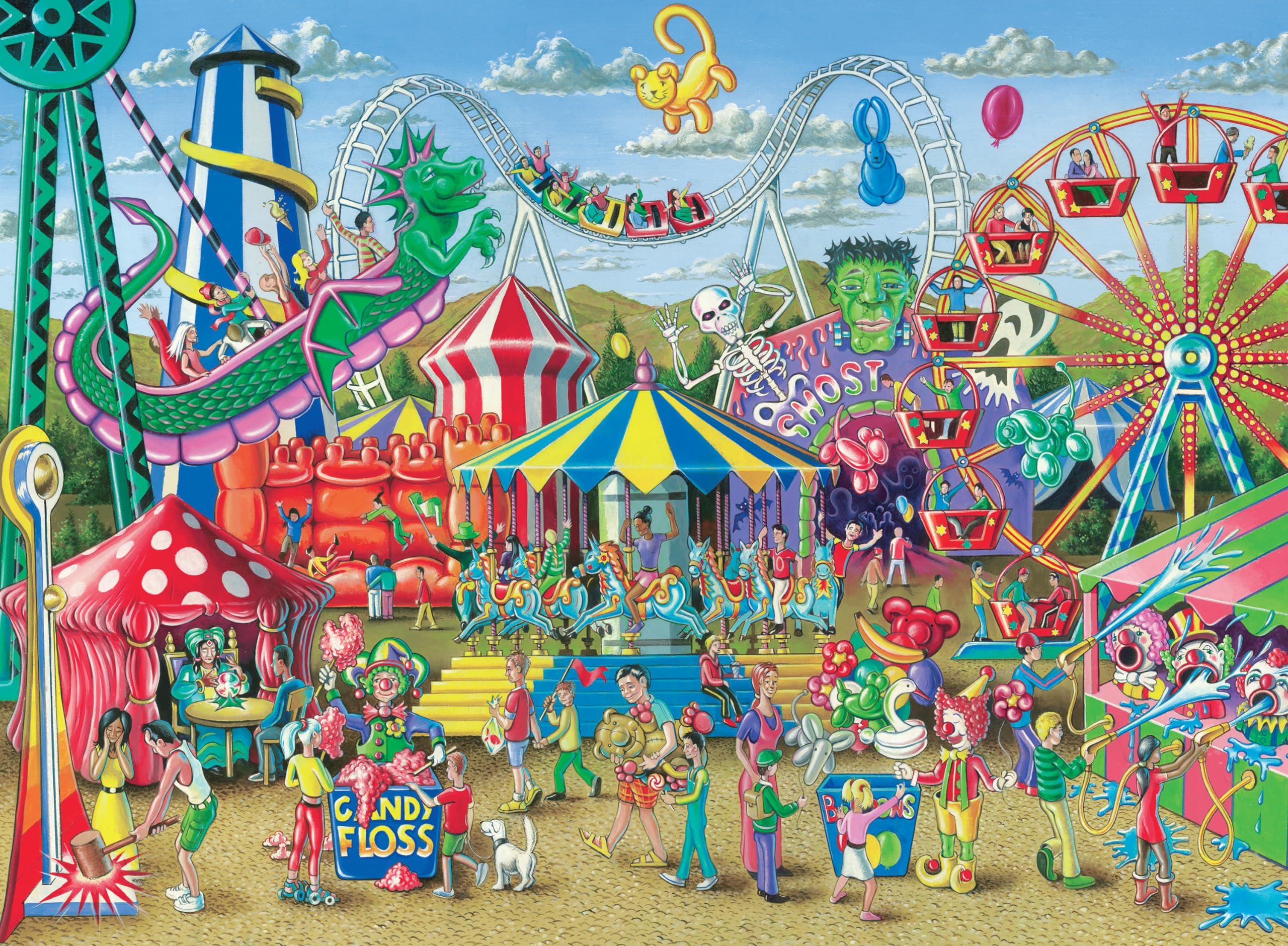 Ravensburger Fun at The Carnival Jigsaw Puzzle - 300 Pieces for Kids and Adults | 49 x 36cm