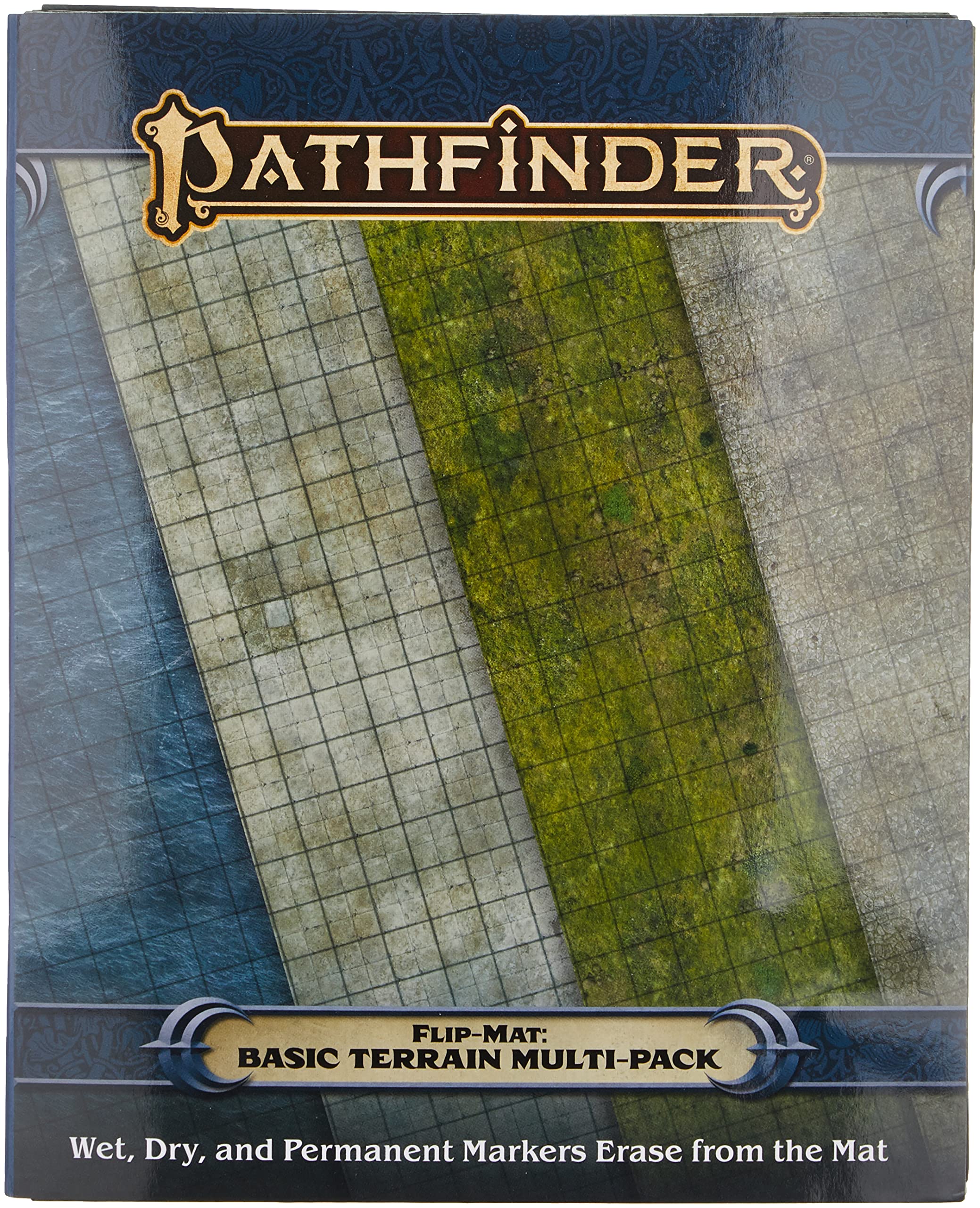 Paizo Pathfinder Flip-Mat: Basic Terrain Multi-Pack | 4 Full-Color Textures 2