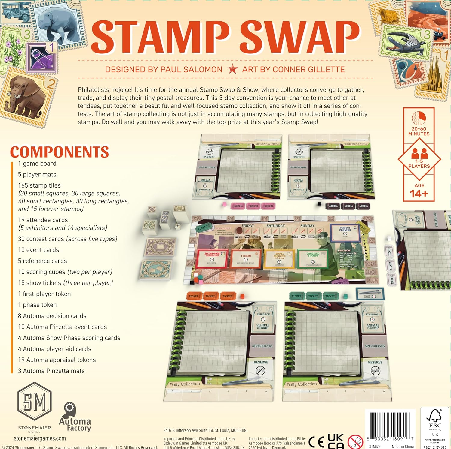 Stonemaier Games Stamp Swap Board Game 9
