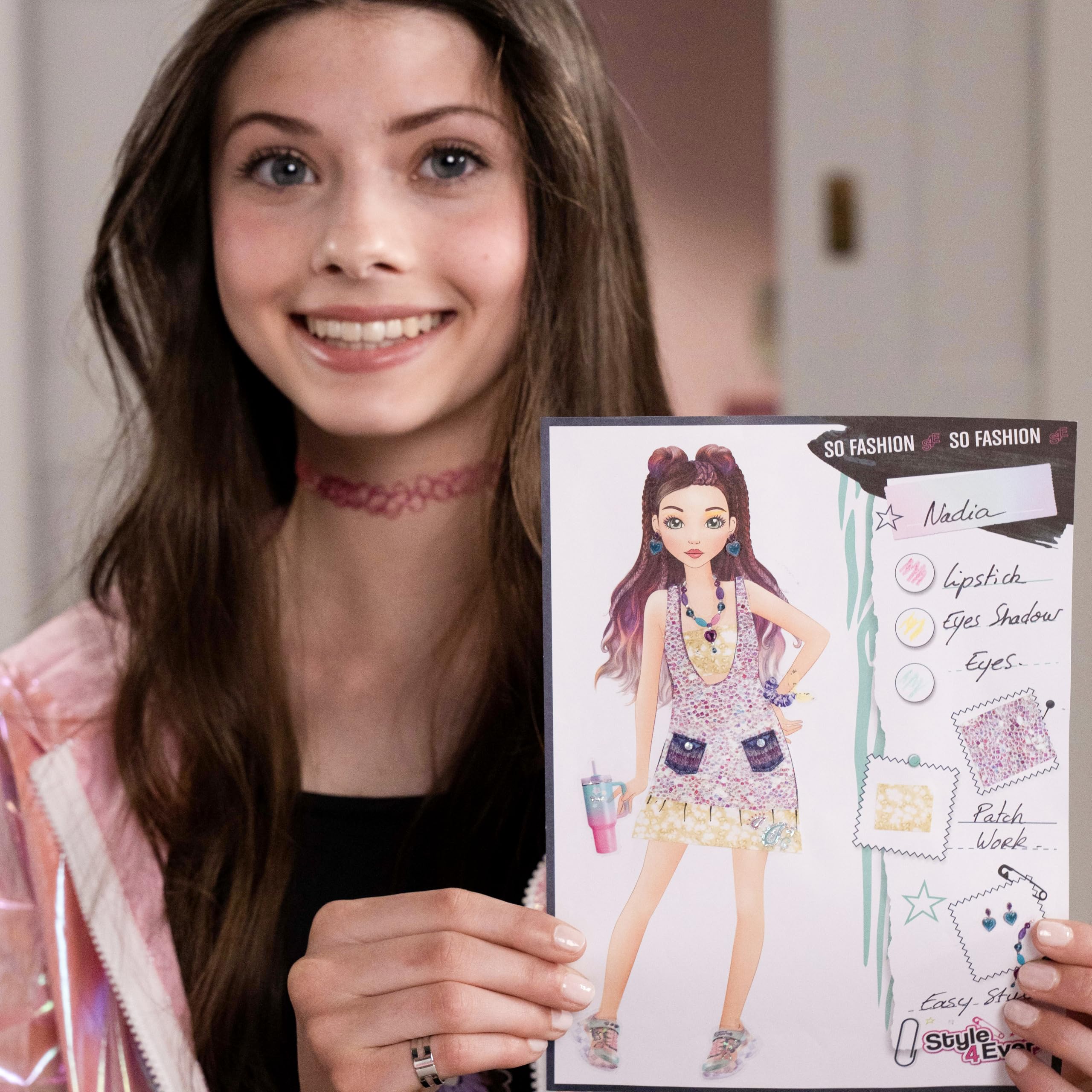 Canal Toys Style 4 Ever Fashion Designer Kit - Real Fabric & Stencils | 41 Pieces 4