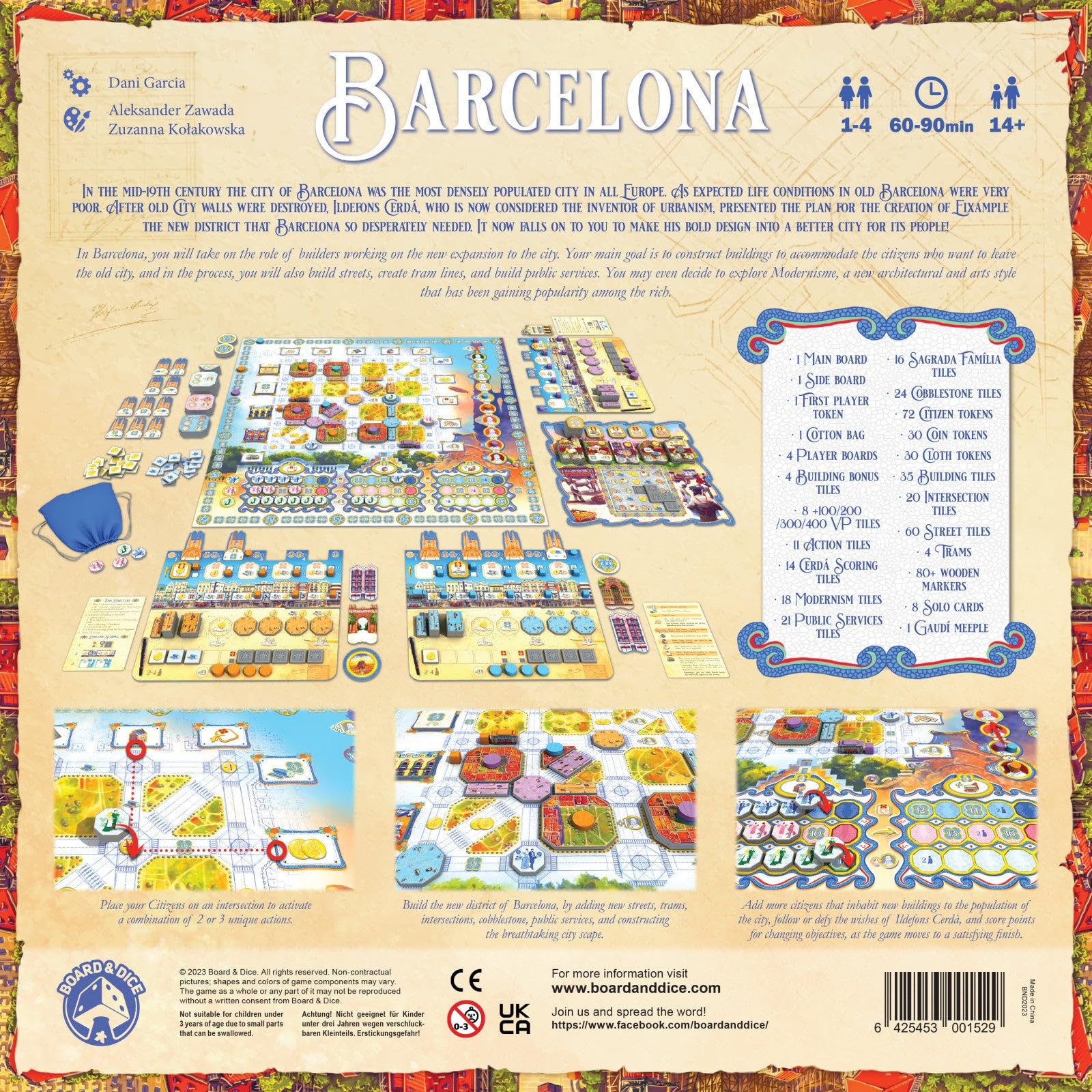 Board & Dice Barcelona Strategy Board Game | Ages 14+ | 1-4 Players | 60-90 Min 2