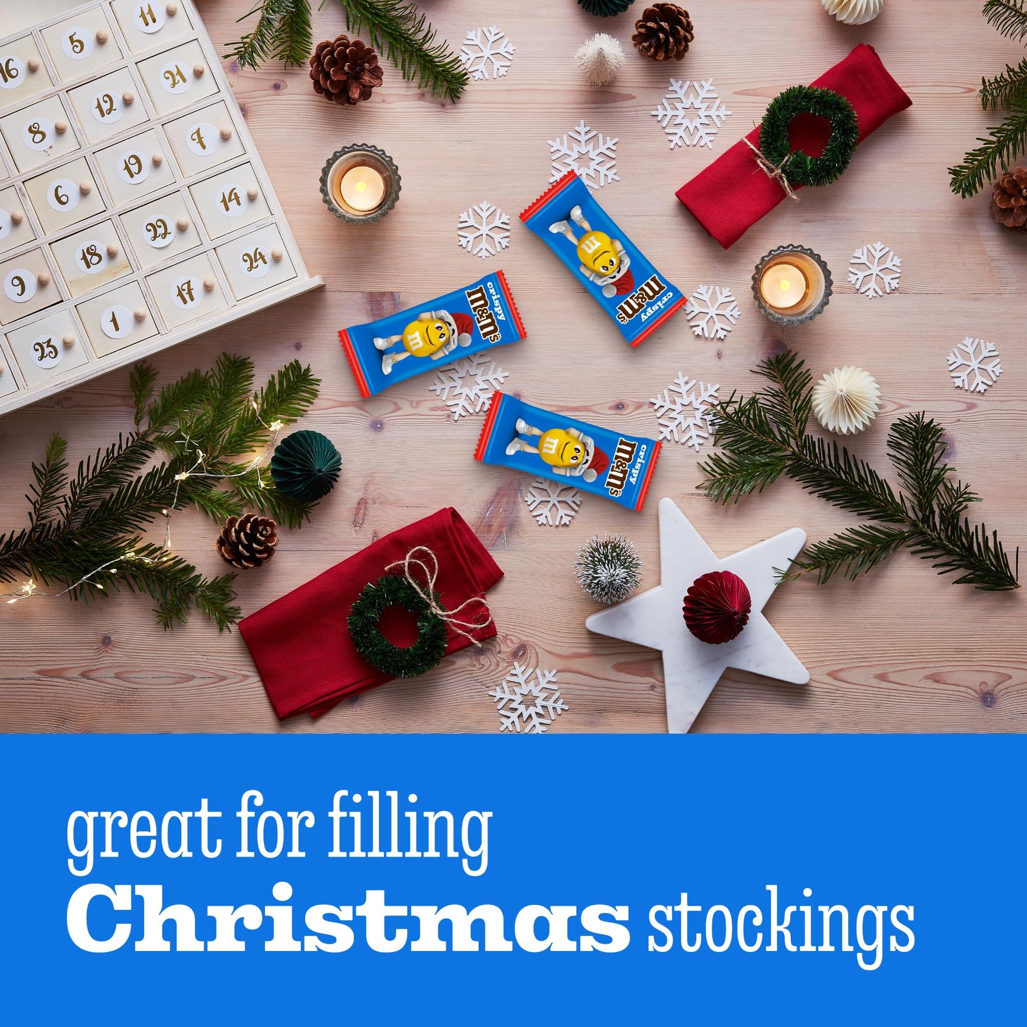 M&M's Milk Chocolate Crispy Santa 5-Pack Multipack 13