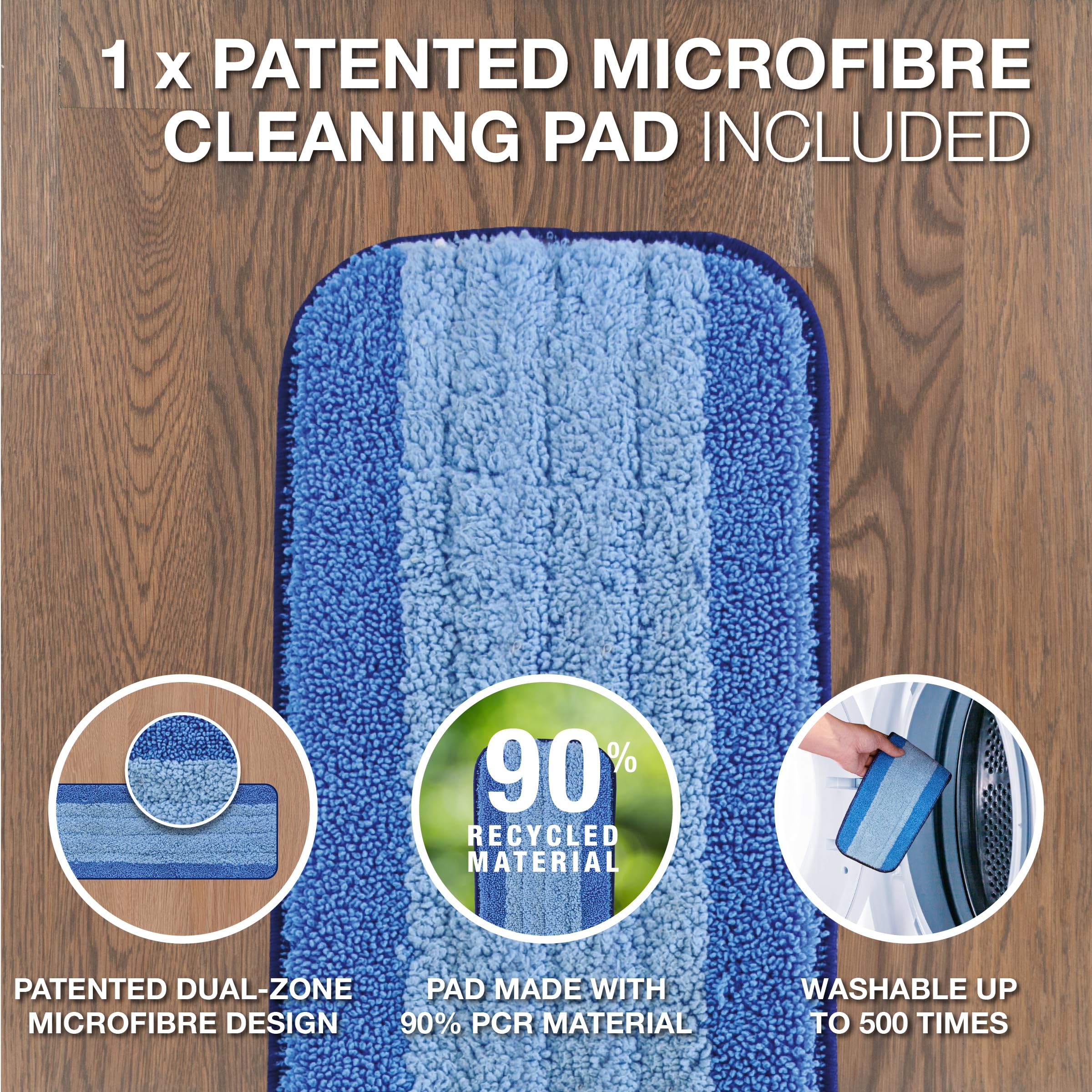 Bona Spray Mop Air Kit for Wood Floors | Lightweight & Compact | Includes 500ml Cleaner 5