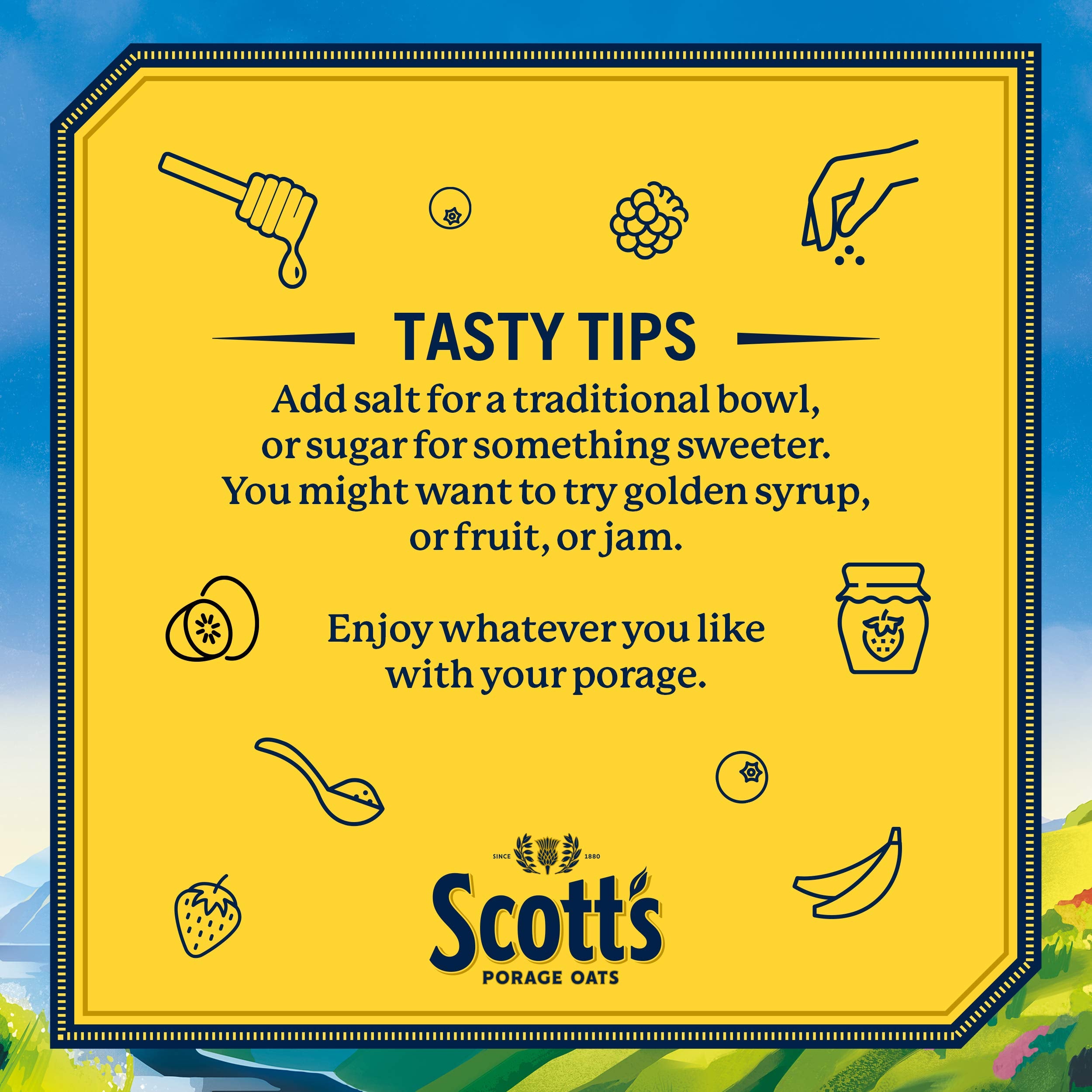 Scott's Porage Old Fashioned Porridge Oats, 1 kg 3