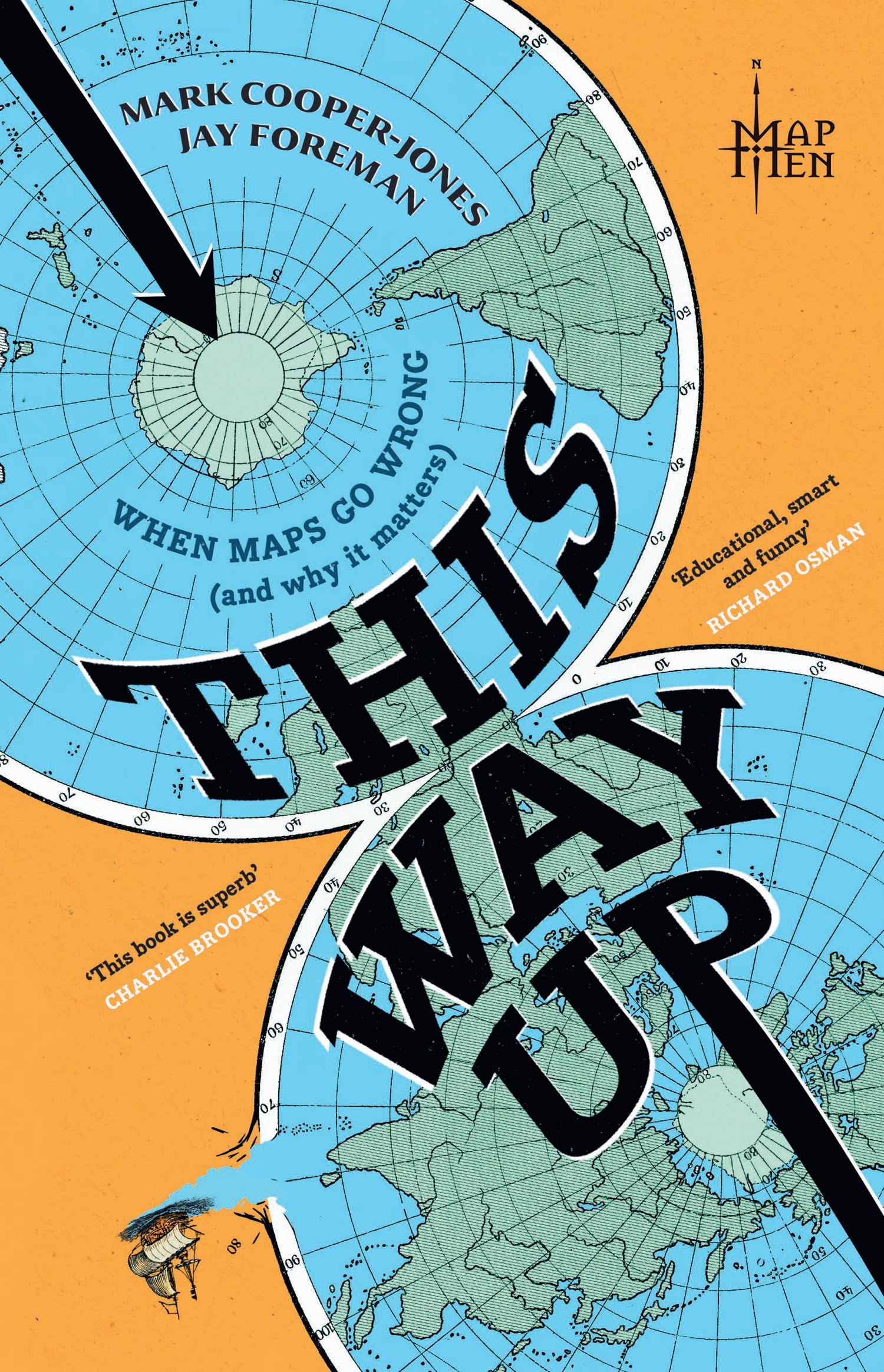 Map Men - This Way Up: The Best Wrong Maps | Hardcover Reference Book 1