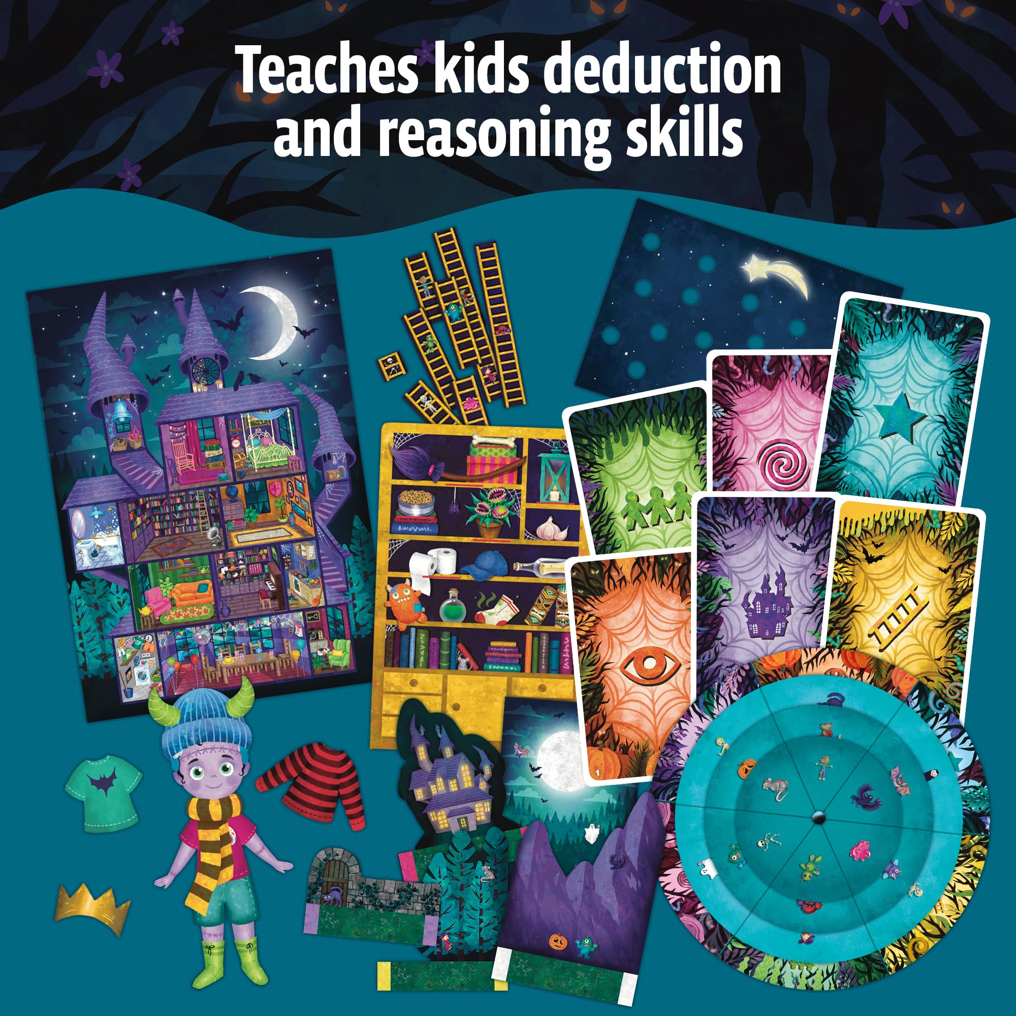 Thames & Kosmos EXIT Kids – Midnight Spooktacular Card Game | Ages 5+ | 1-4 Players 4