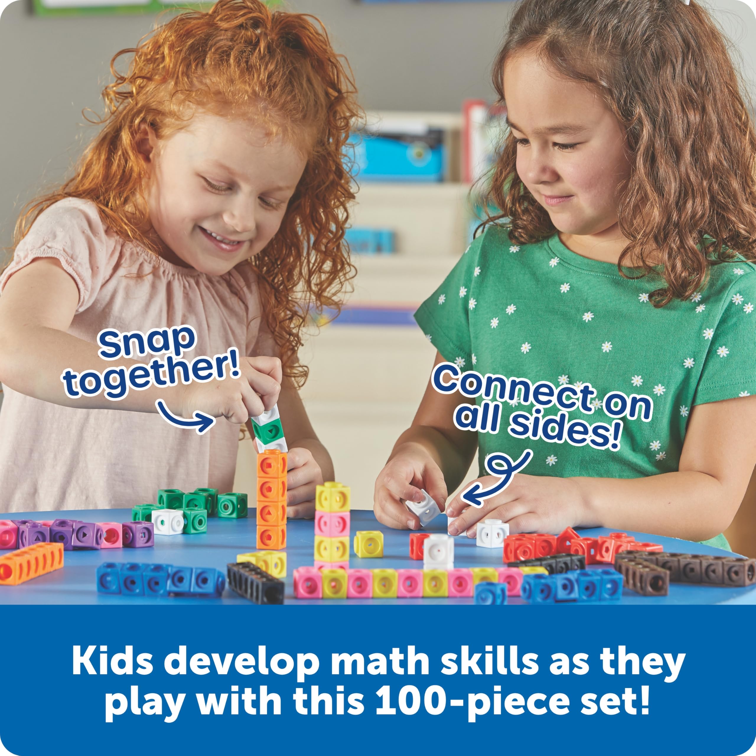 Learning Resources MathLink Cubes – Set of 100 Linking Cubes for Ages 5+ | Early Maths & Patterning