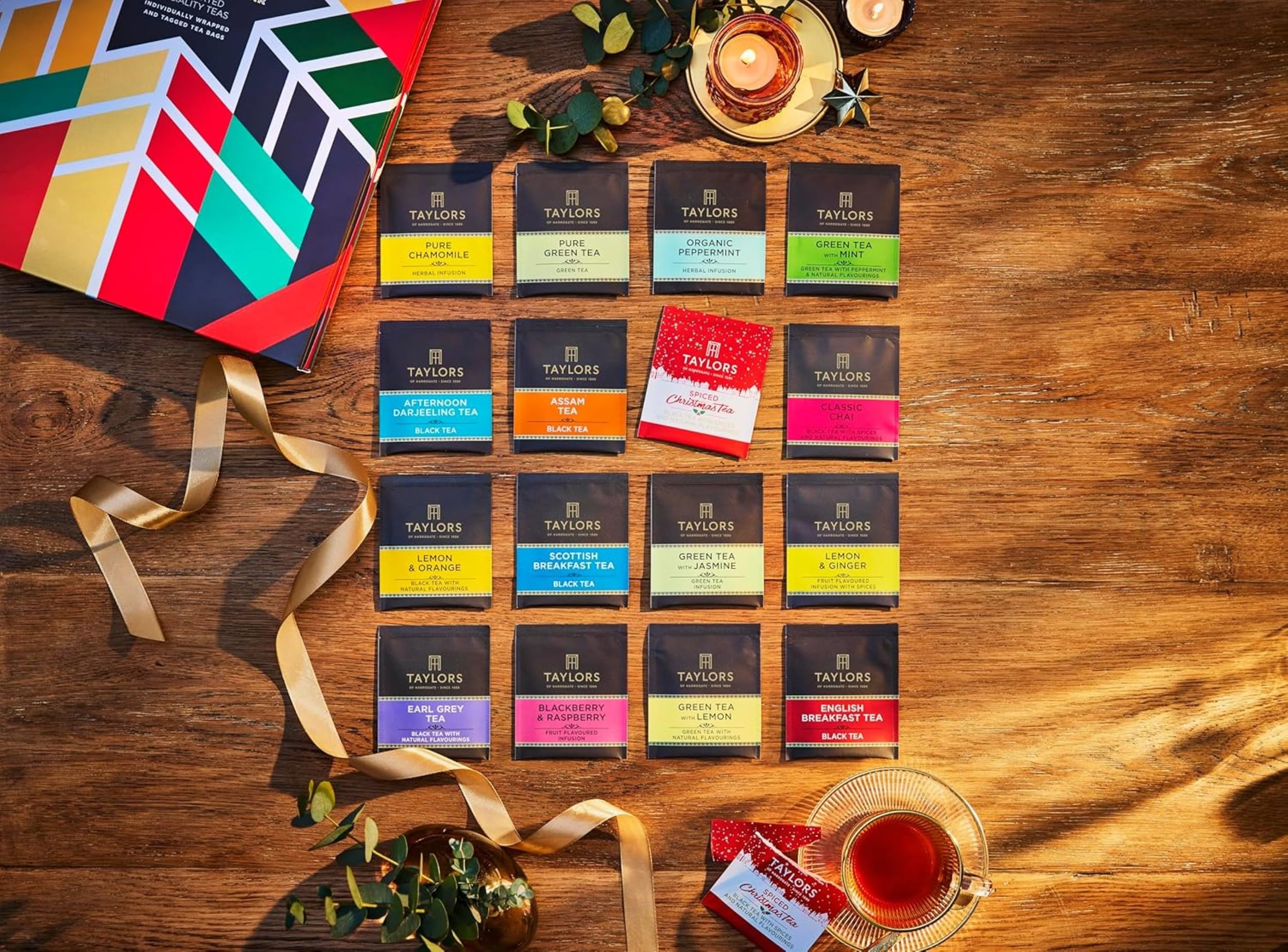 Taylors of Harrogate Assorted Speciality Teas Advent Calendar 2025 - 24 Flavours with 48 Tea Bags 5