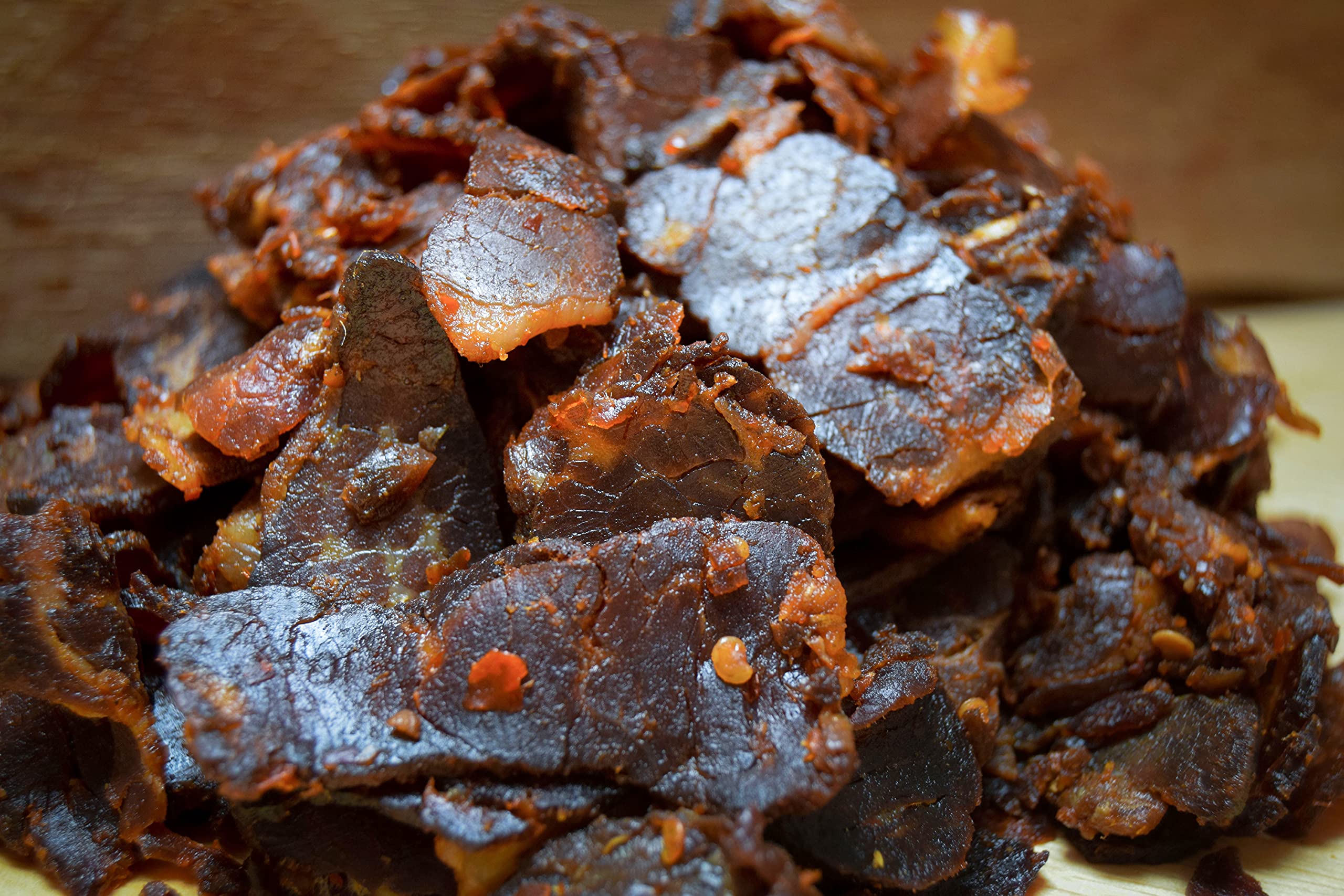 Biltong Boss Volcano Boss Beef Biltong - High Protein Snack | Mildly Hot Spice | 200g 3