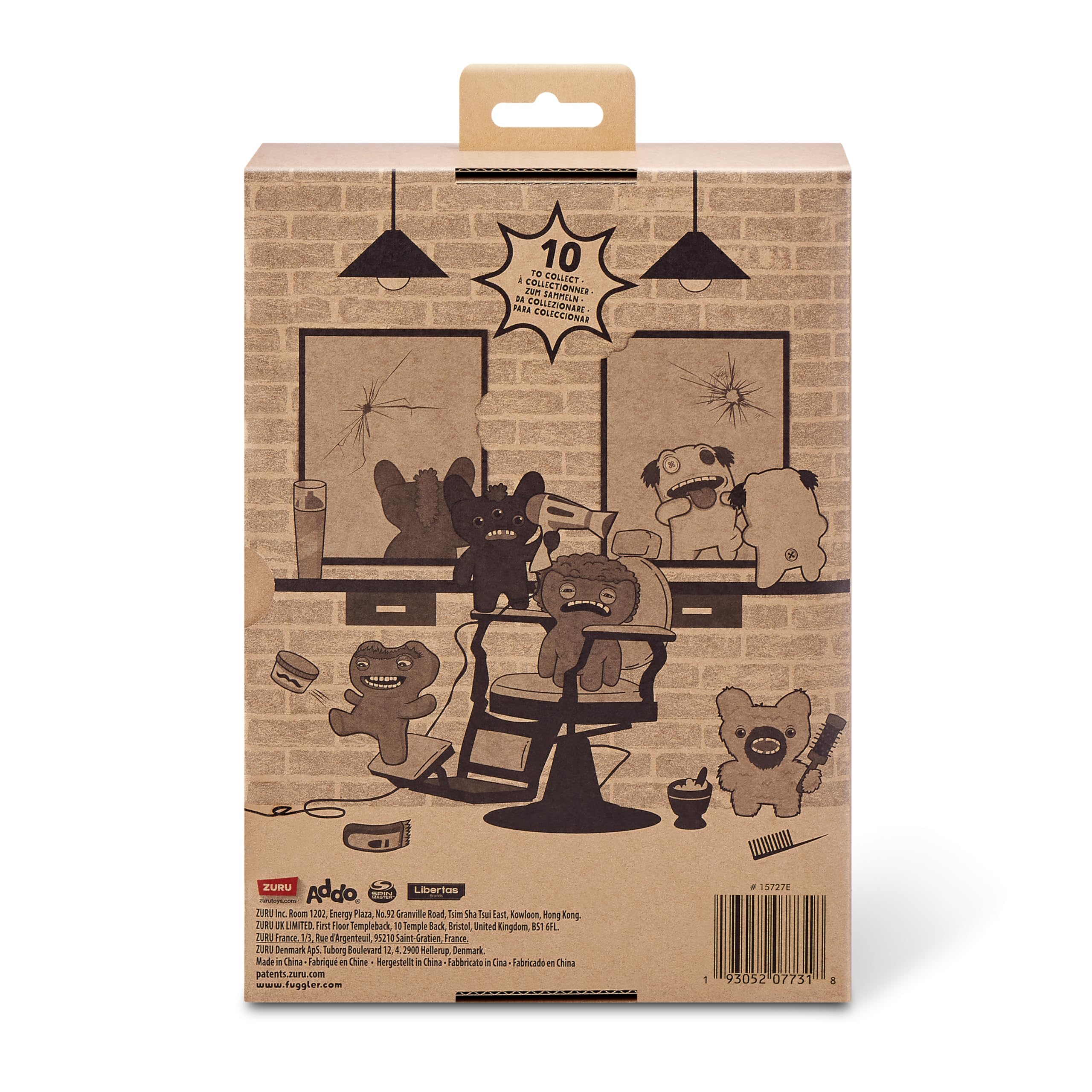 Fuggler Hairy Fuggs 2-Pack - 9-inch Funny Ugly Monster Plush Toys for Kids 4+ 6