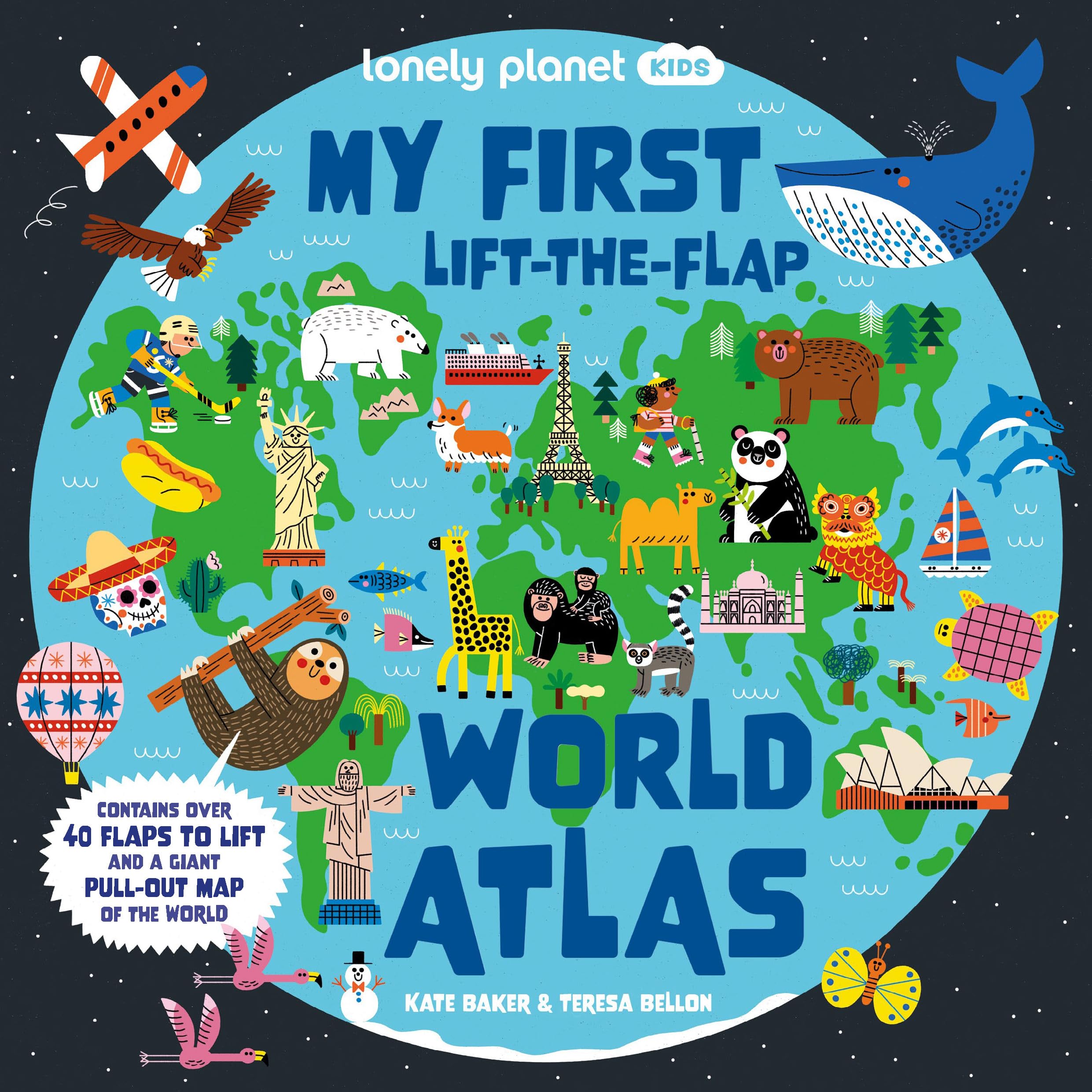 Lonely Planet Kids My First Lift-the-Flap World Atlas | Board Book for Ages 3-5 1
