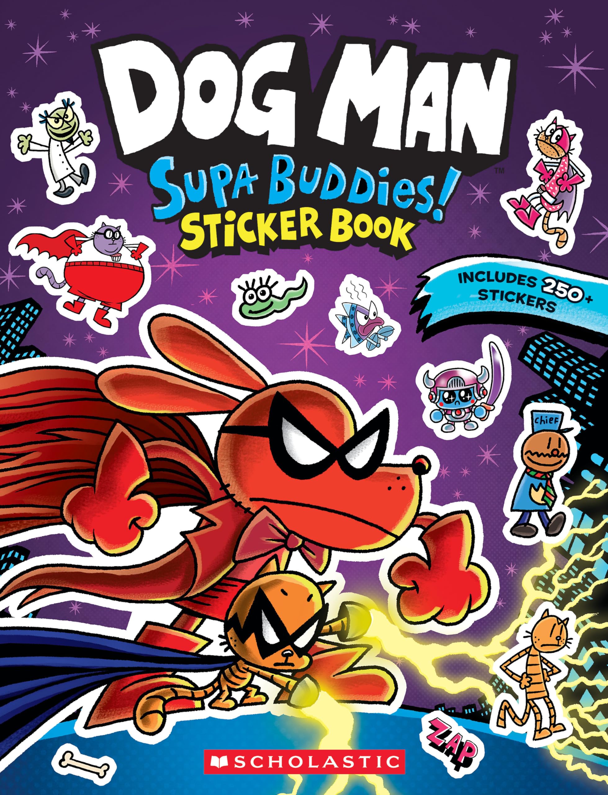 Scholastic Dog Man: Supa Buddies Sticker Book (Dog Man Movie) | Ages 7-10 1