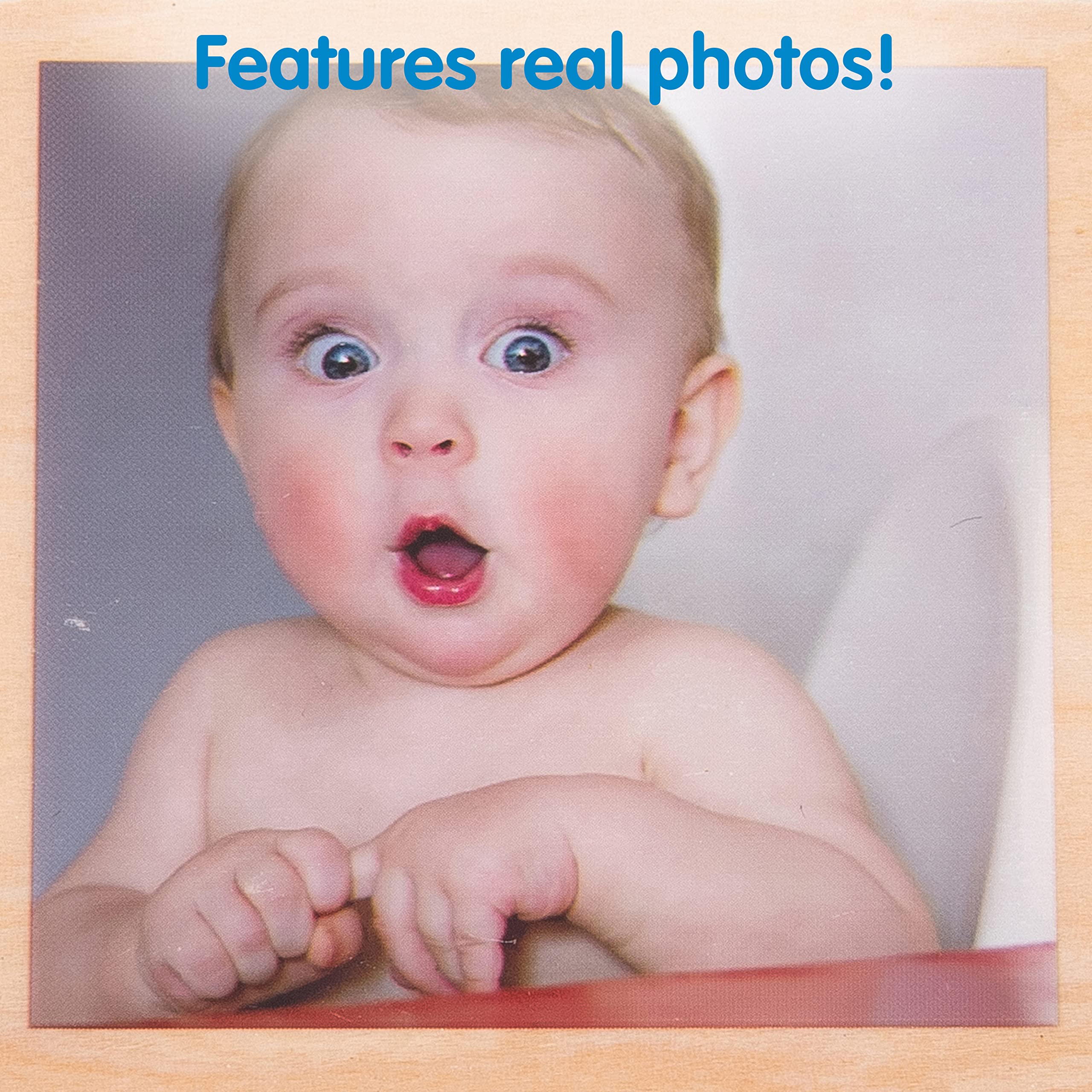 tickit My Emotions Wooden Tiles - 18 Photo Emotion Tiles for Language & Social Skills | Ages 0+ 5