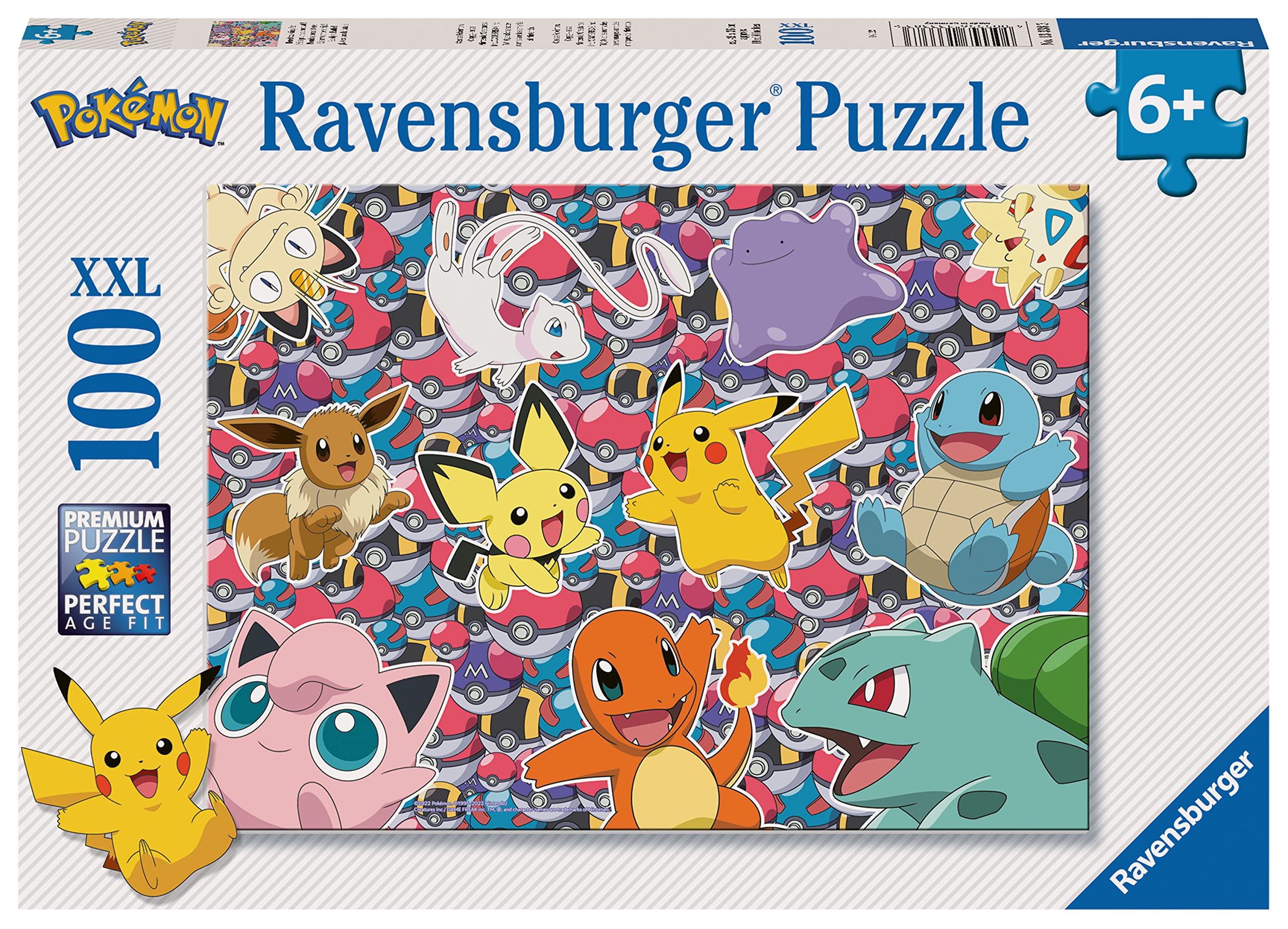Ravensburger Pokemon XXL 100-Piece Jigsaw Puzzle for Kids Age 6+ | 49 x 36cm