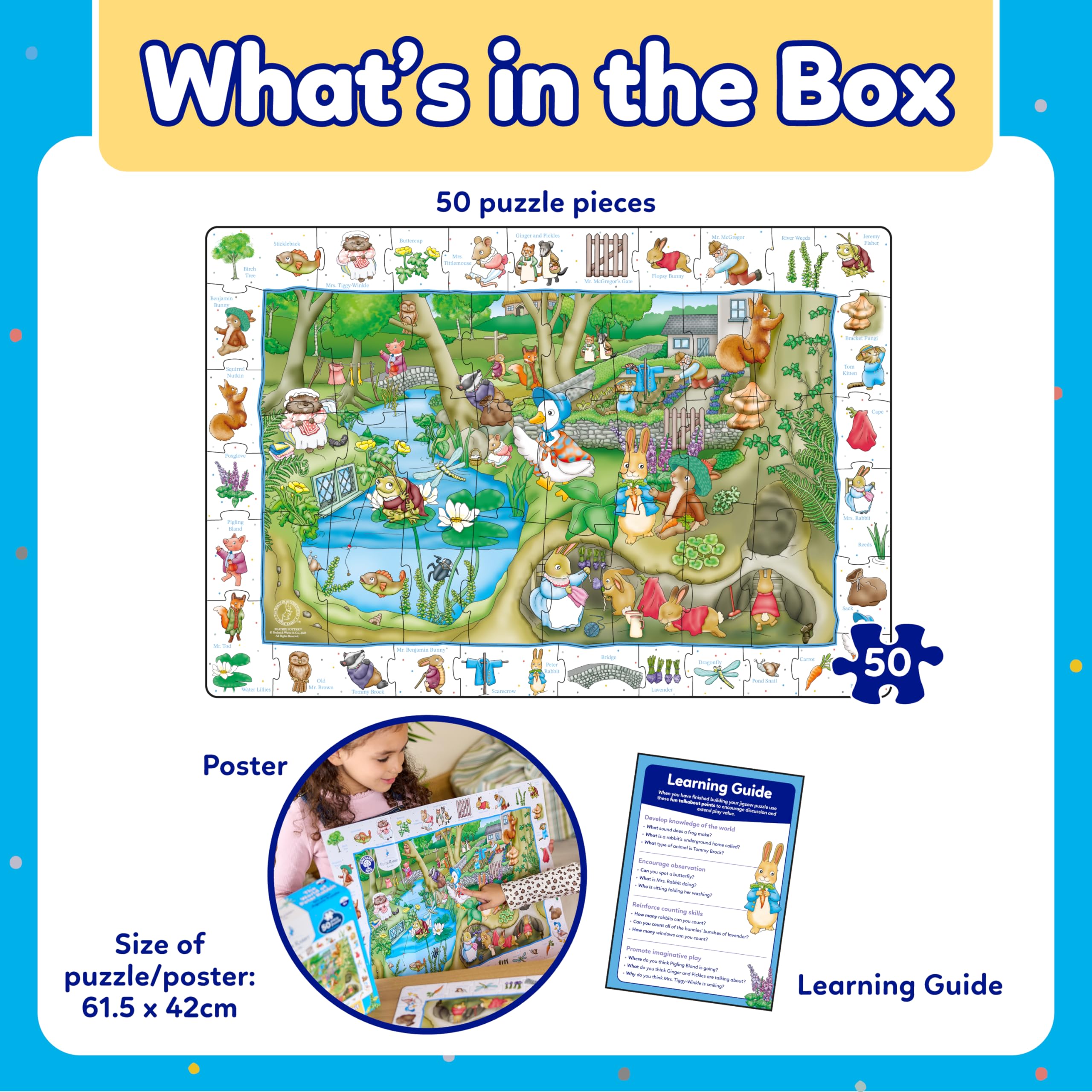 Orchard Toys Peter Rabbit The World of Peter Rabbit Jigsaw Puzzle | 50 Pieces | Ages 4+ 2