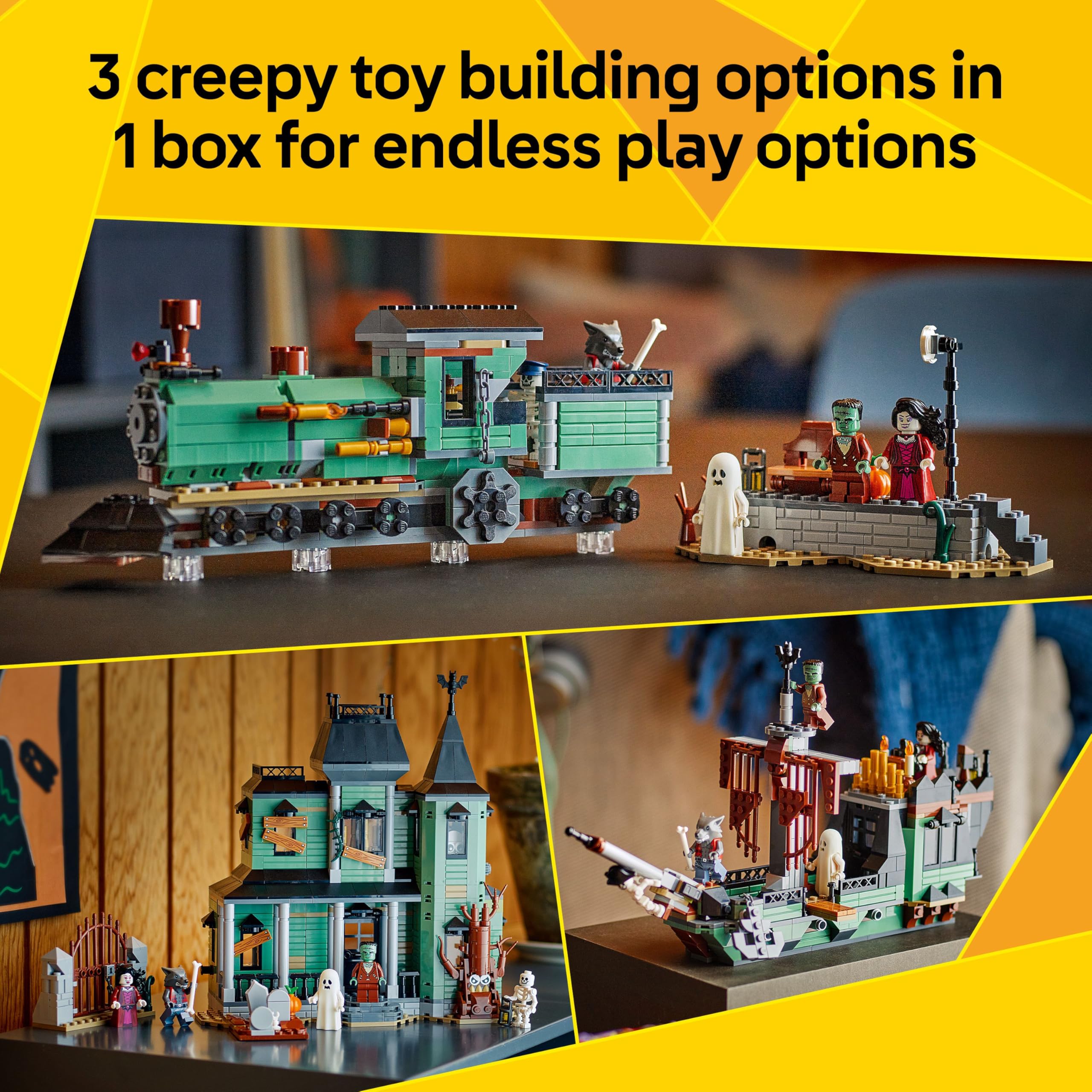 LEGO Creator 3in1 Haunted Mansion - Spooky Building Set for Kids 9+ 9