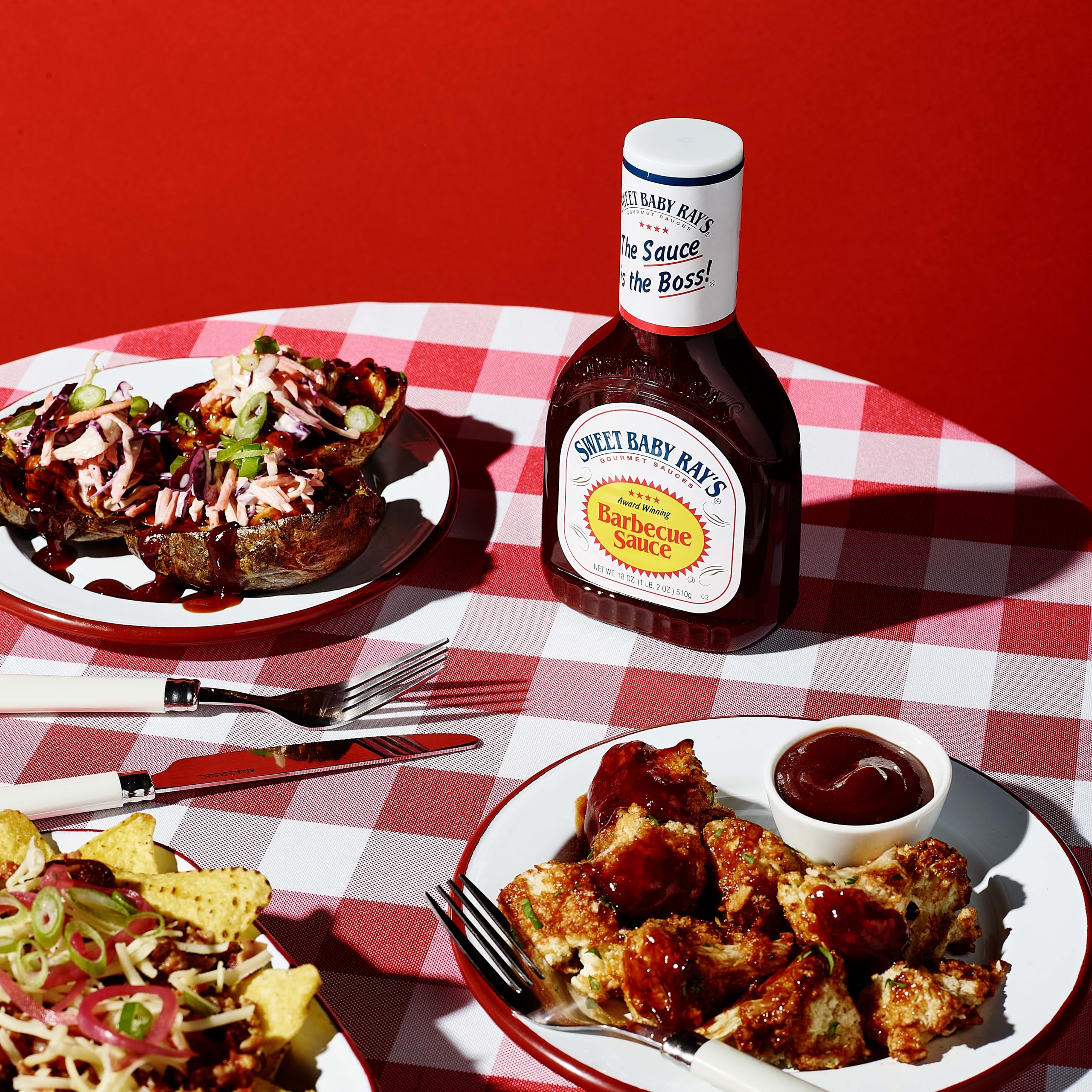 Sweet Baby Ray's Original BBQ Sauce - 18 oz Bottle, Sweet and Tangy Barbecue Sauce 9