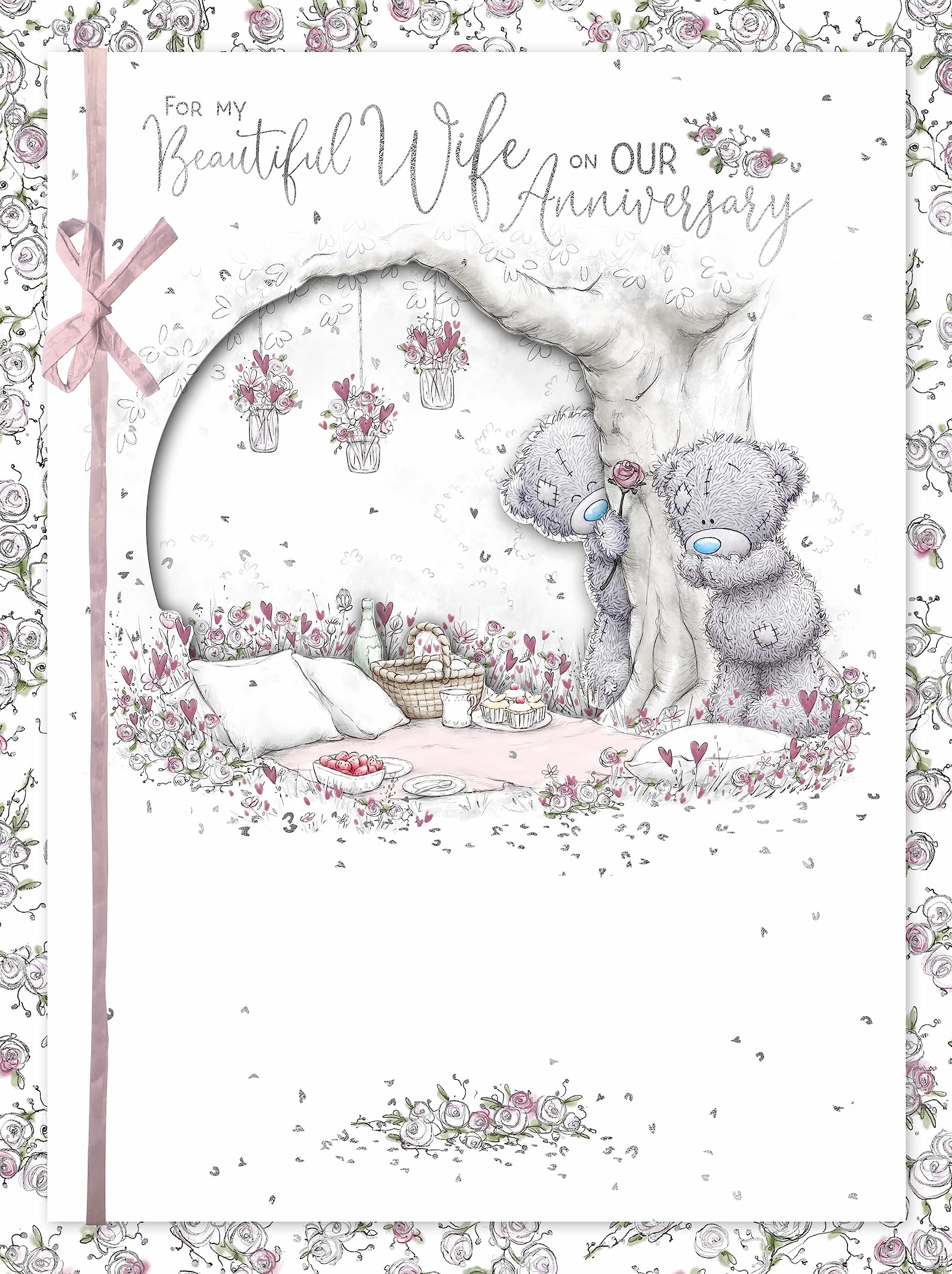 Me To You Anniversary Card - Luxury Boxed Handmade Card for Wife | A5 Size
