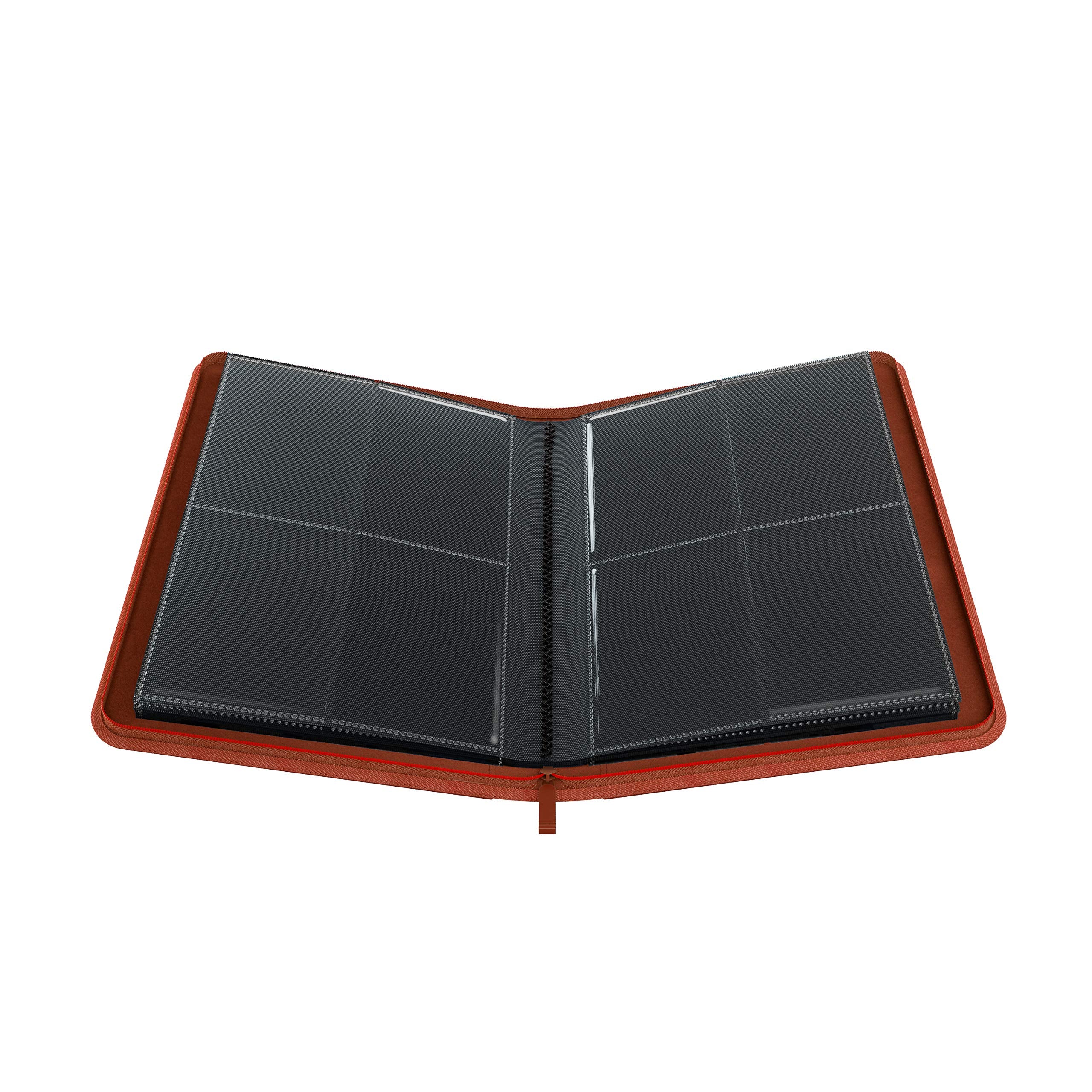 Gamegenic Zip-Up Album - 8-Pocket Pages, Red | Holds 160 Sleeved Cards | Rigid Cover 5