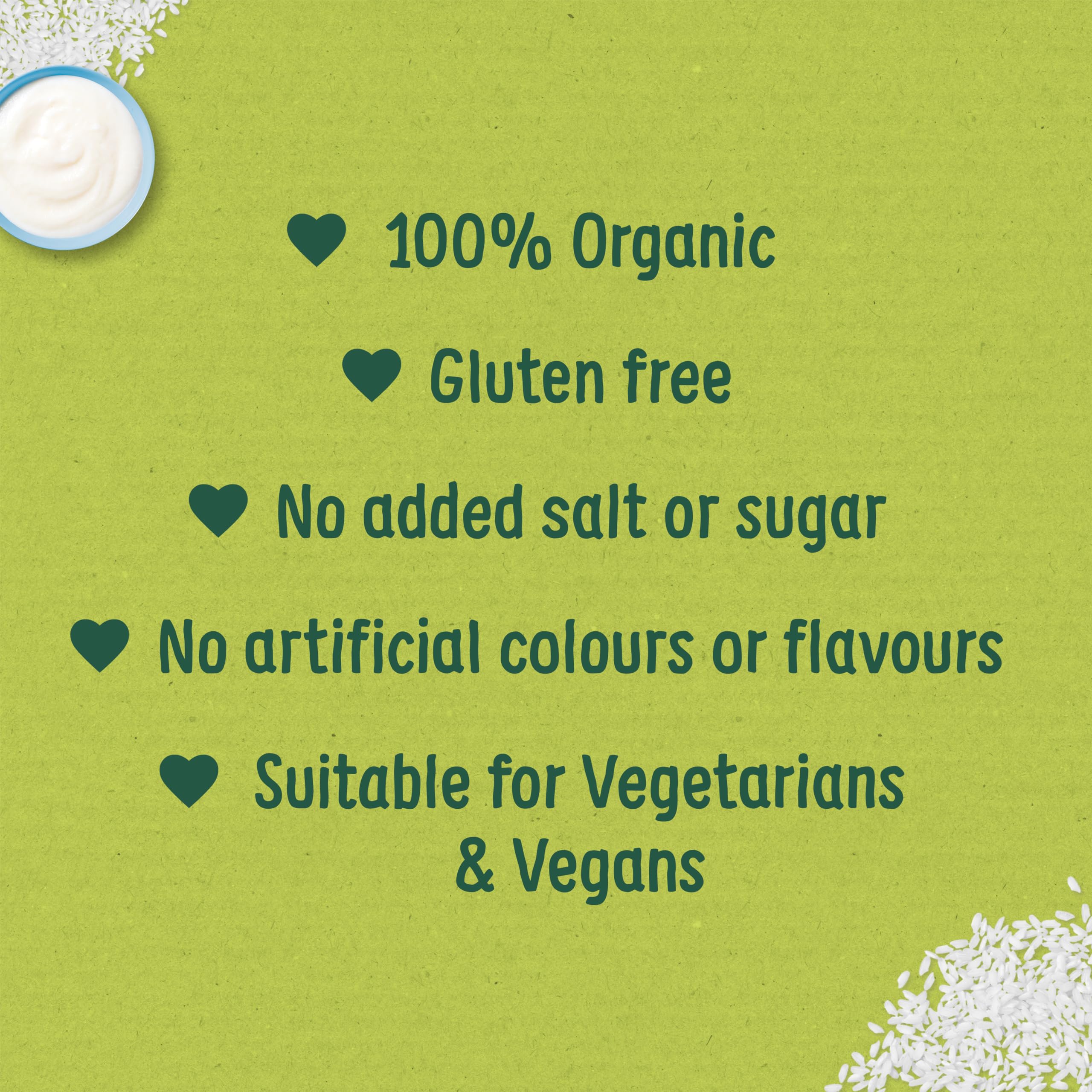 Organix Baby Rice Organic Weaning Snack for 6+ Months - 100g (Pack of 5) 9