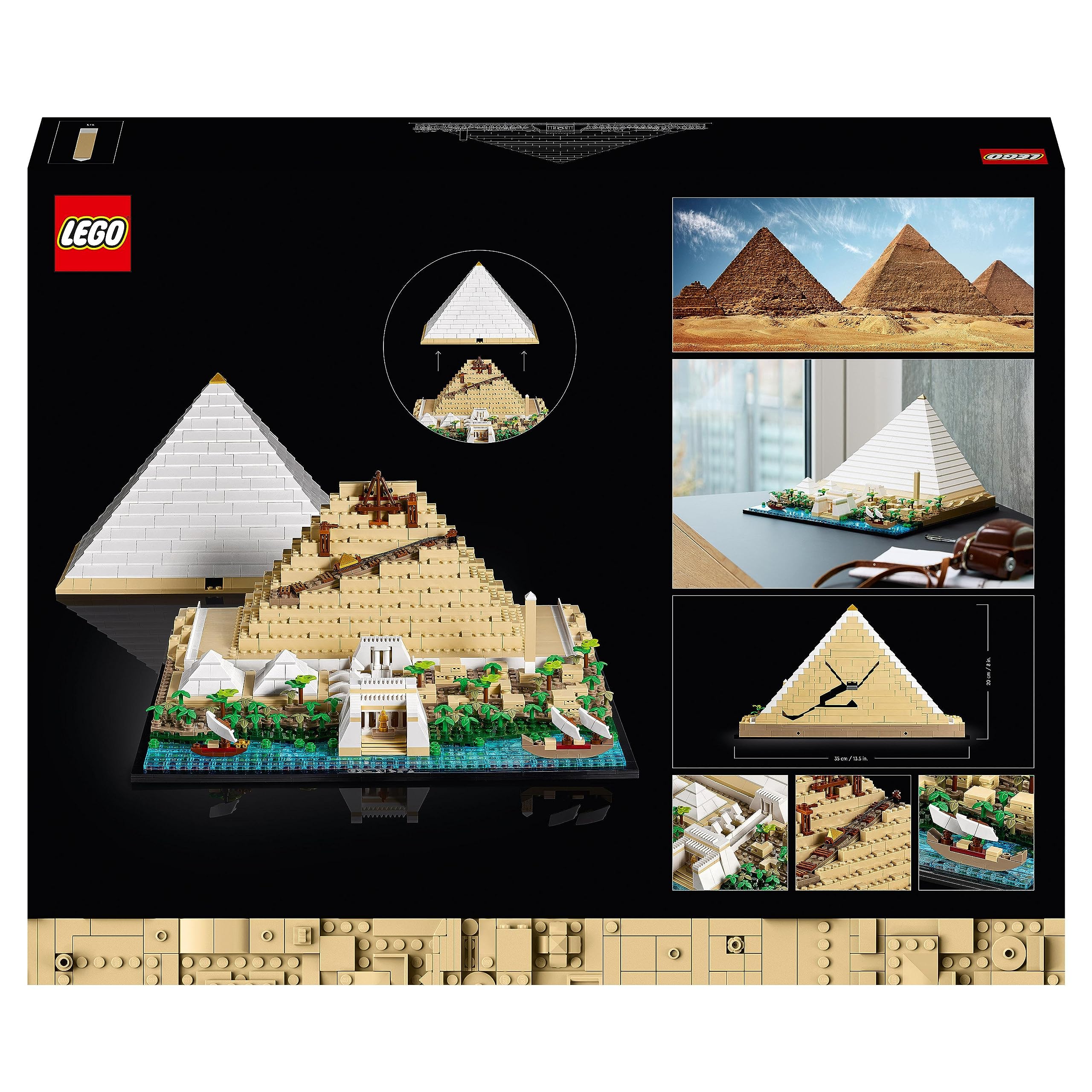 LEGO Architecture 21058 Great Pyramid of Giza Building Set | 1,476 Pieces | Ages 18+ 7