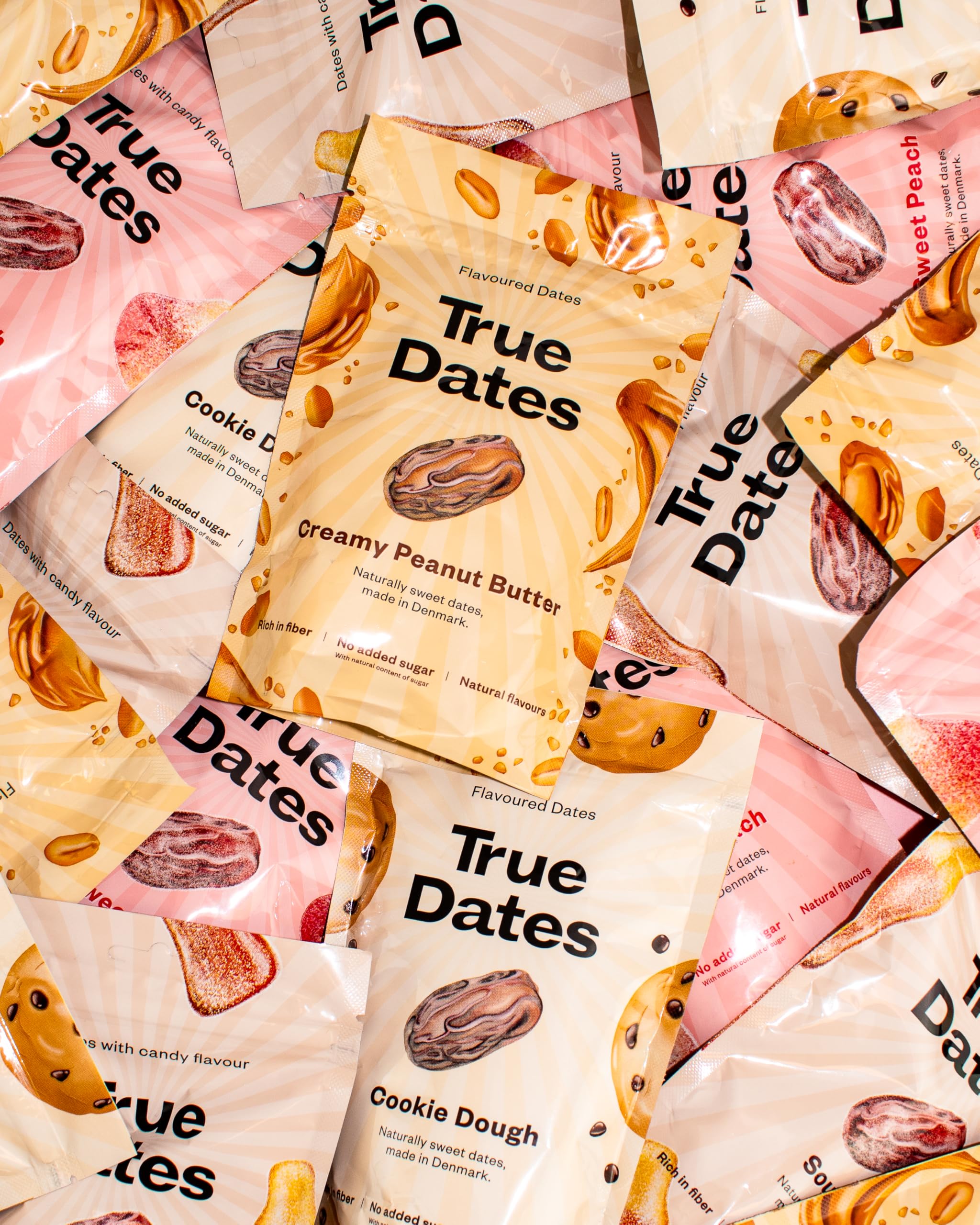 True Gum - True Dates Mixed 4 Flavours Candy Coated Dates 4