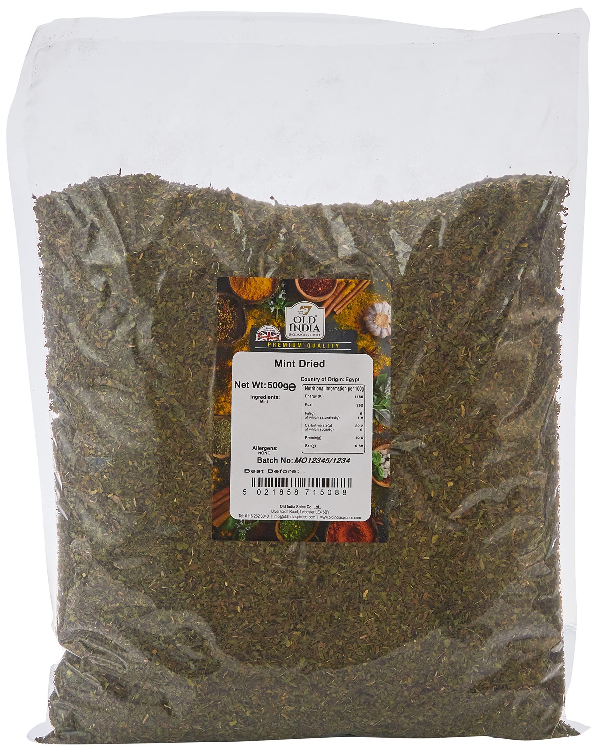 Old India Dried Mint Whole Spice | 500g Natural Additive-Free Herb