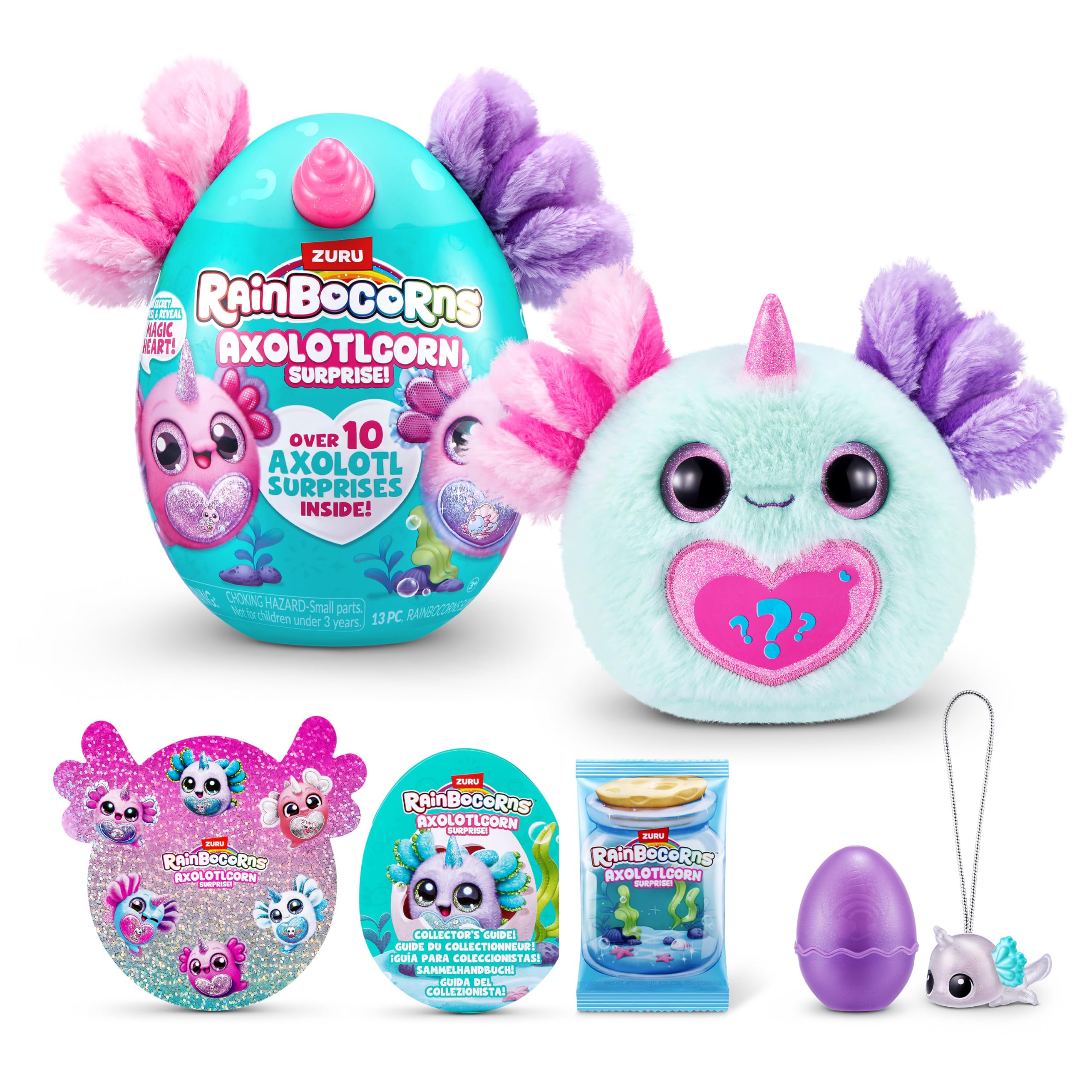 Rainbocorns Axolotlcorn Surprise by ZURU - Collectible Plush Toy for Girls 3+