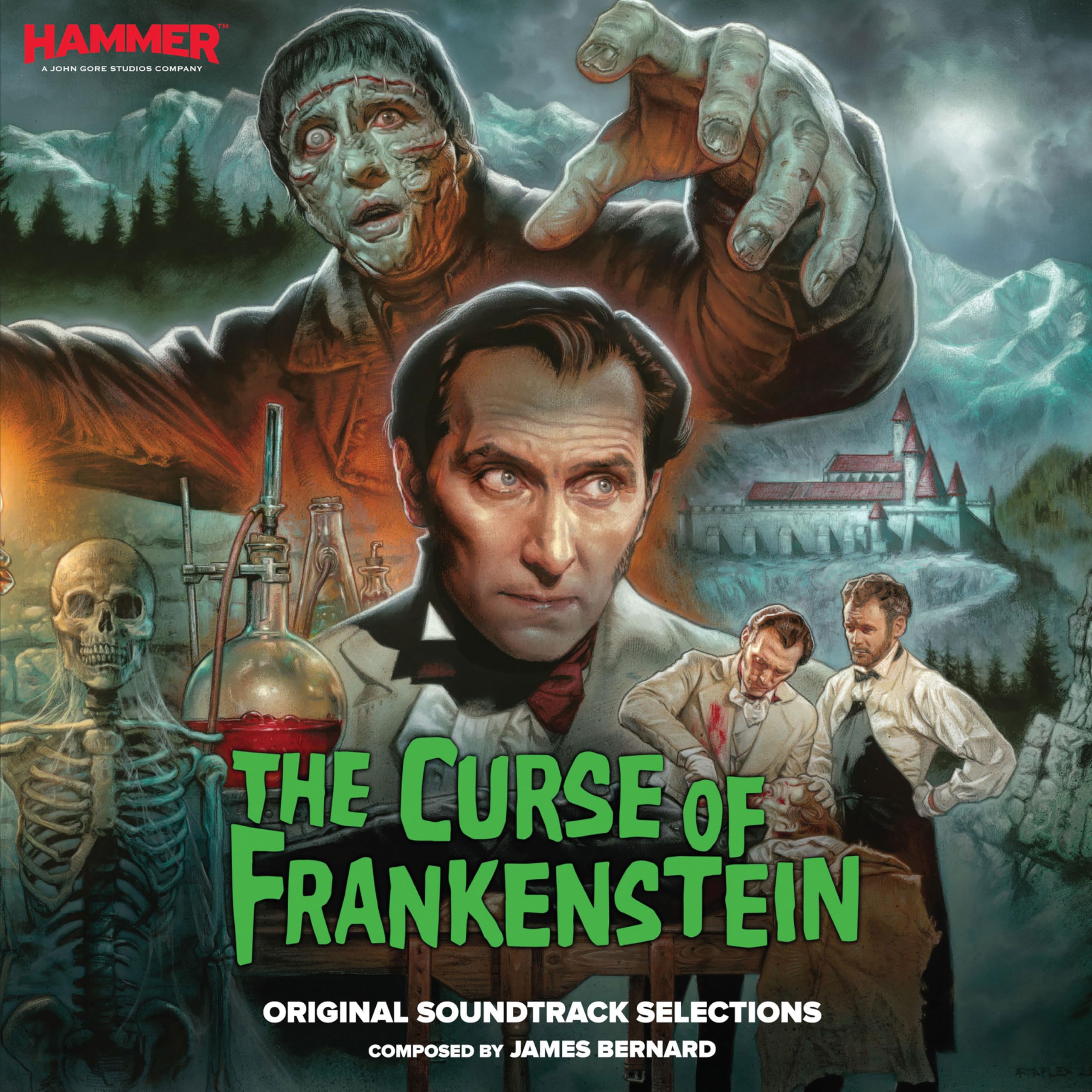 James Bernard - The Curse Of Frankenstein - Original Soundtrack Selections [2 x 7" Green Vinyl] 1