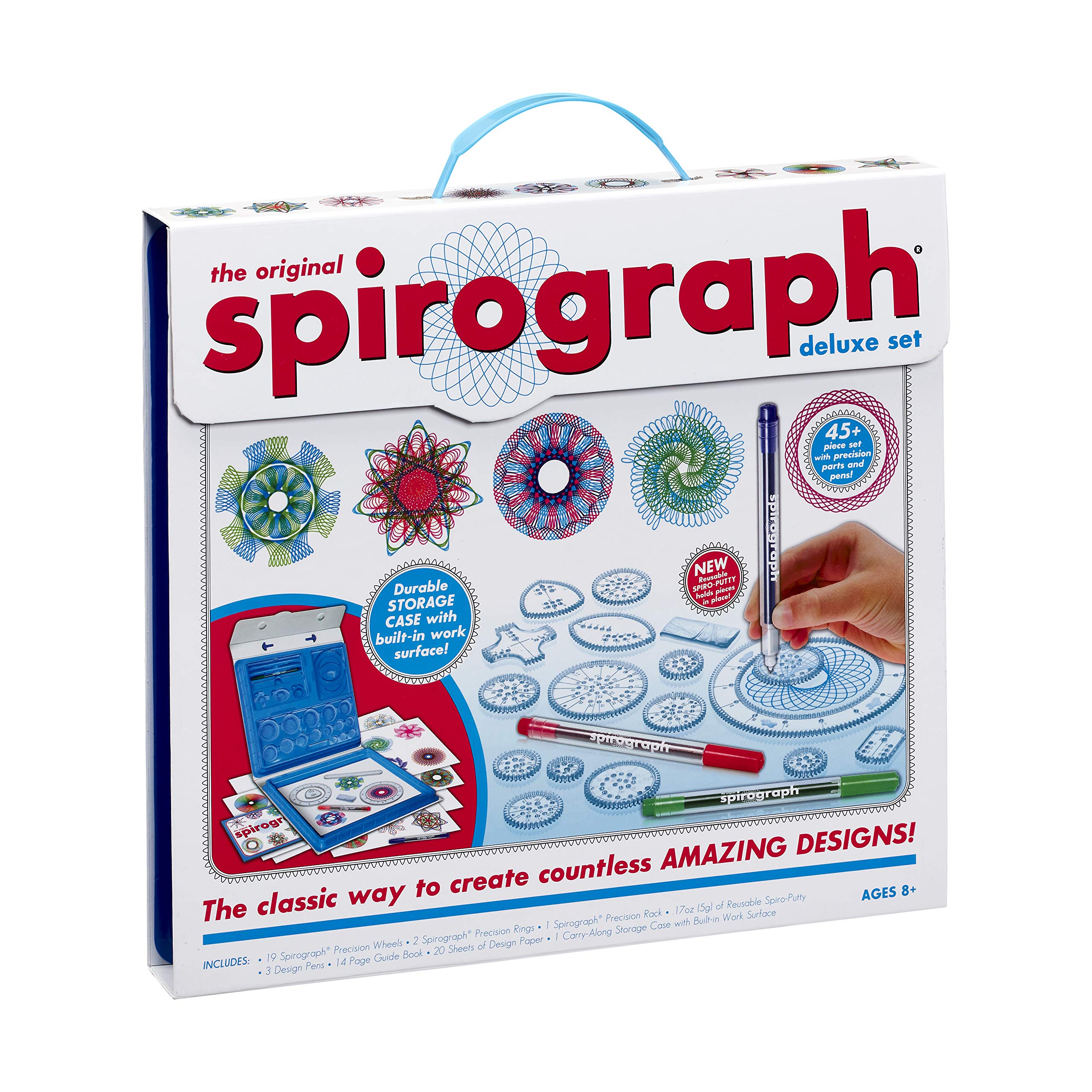 Spirograph - Deluxe Set - 45-Piece Art & Craft Kit with Carry Case