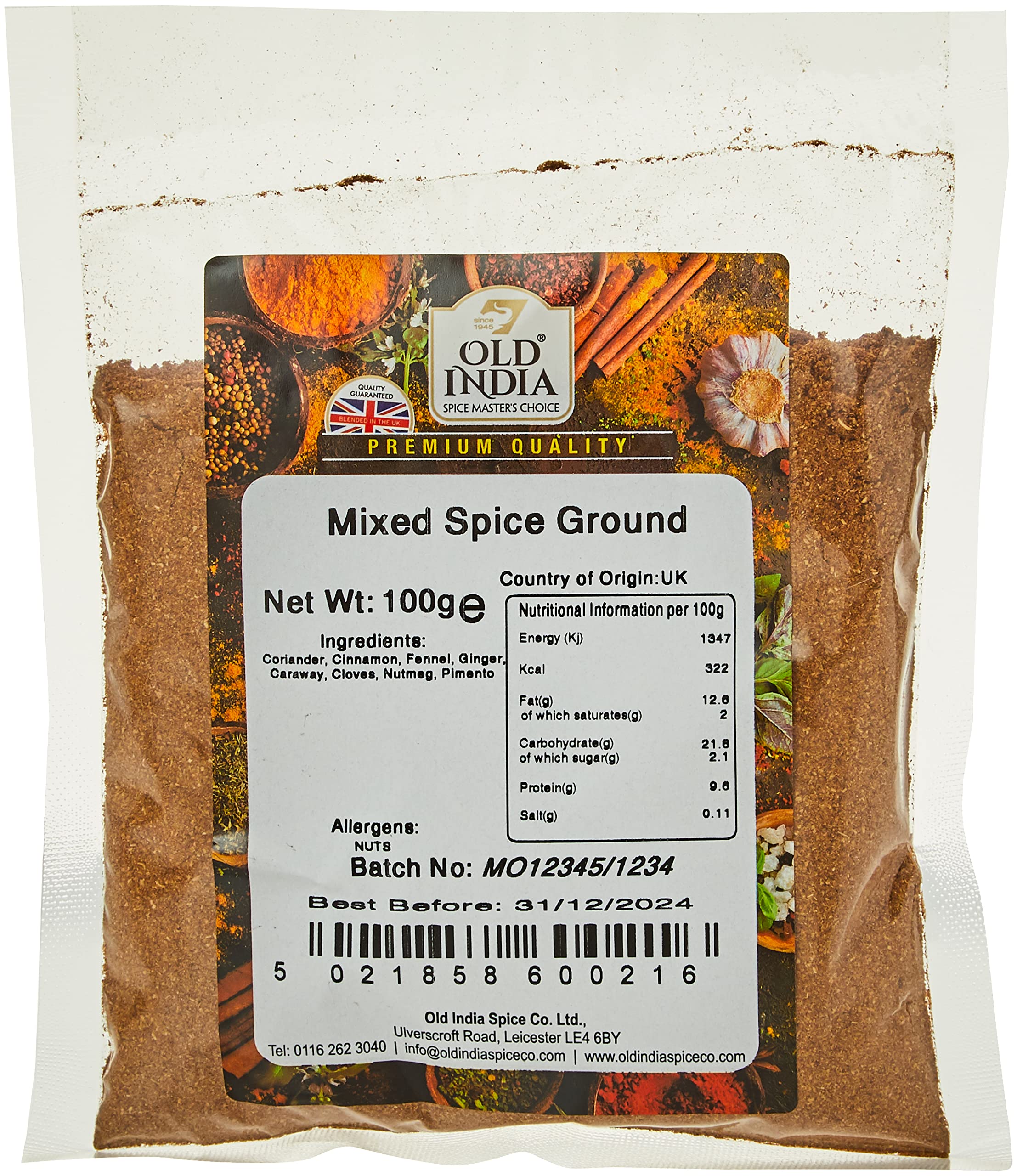 Old India Mixed Spice Ground 100g