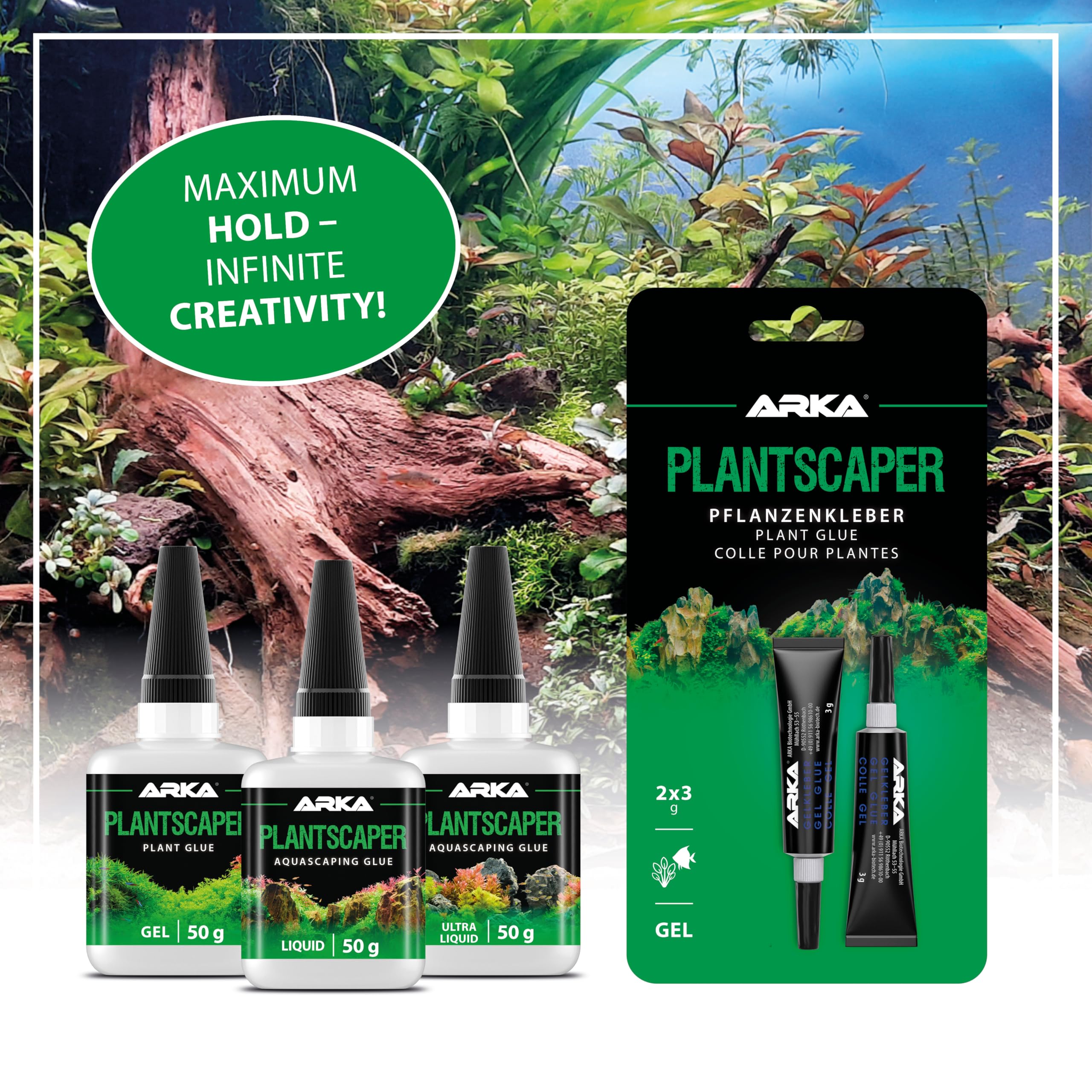 ARKA Plantscaper Gel - Aquarium Plant Glue Twin-Pack | 6g Total | Non-Toxic Cyanoacrylate 5