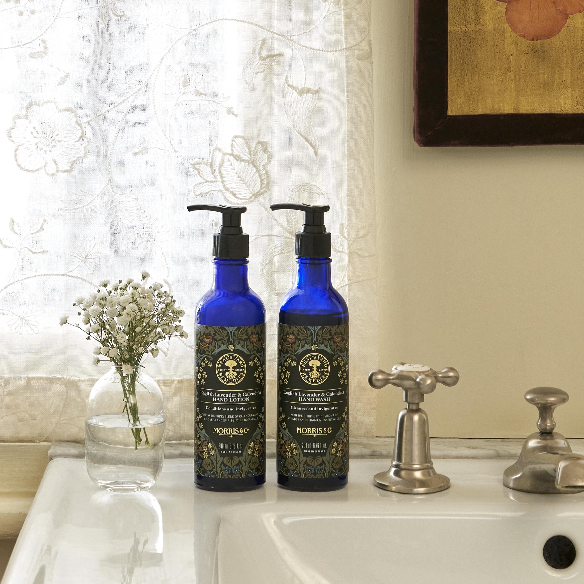 Neal's Yard Remedies Morris & Co. Hand Care Duo - English Lavender & Calendula | Unisex Adult