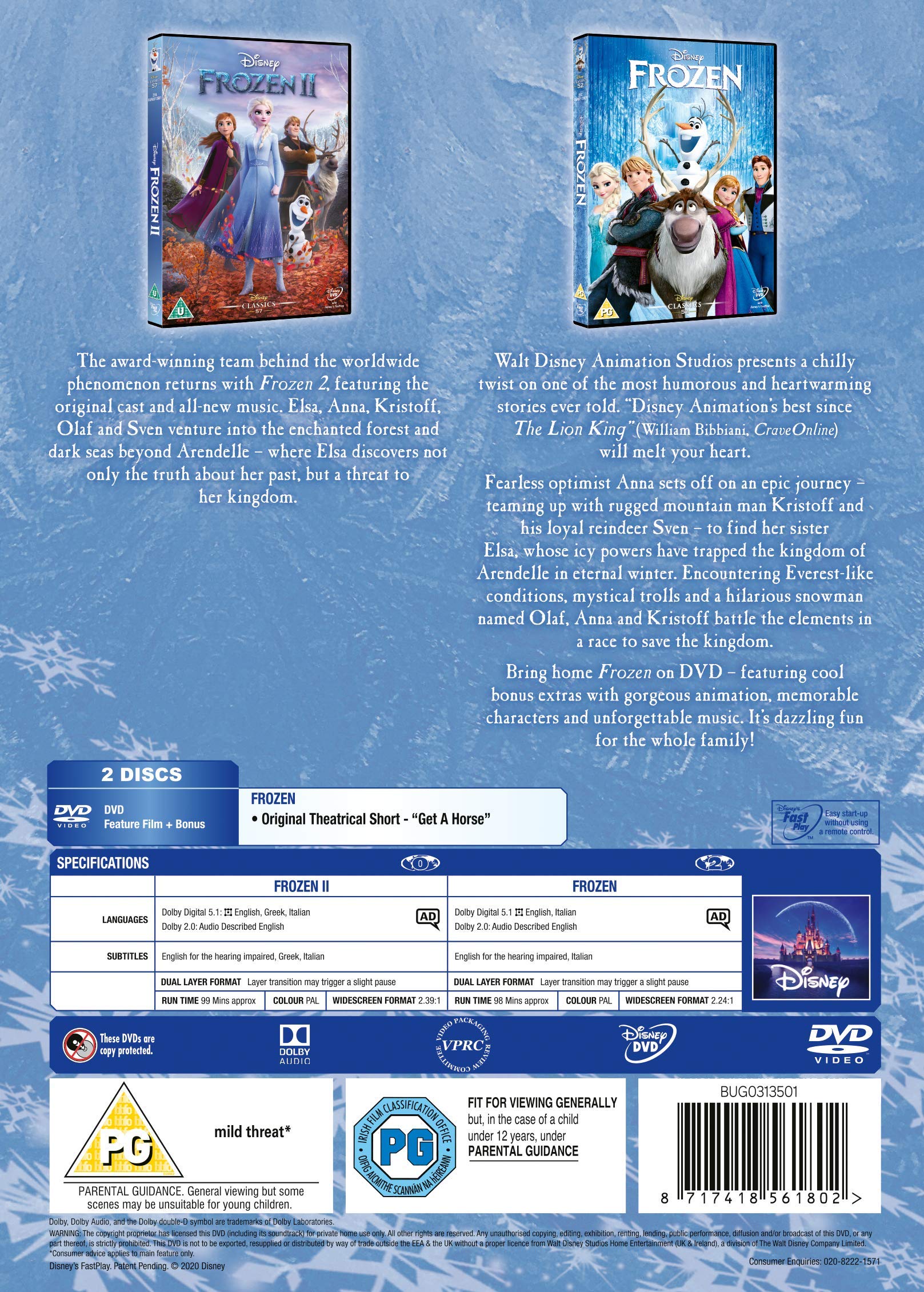 Frozen / Frozen 2 [DVD] 3