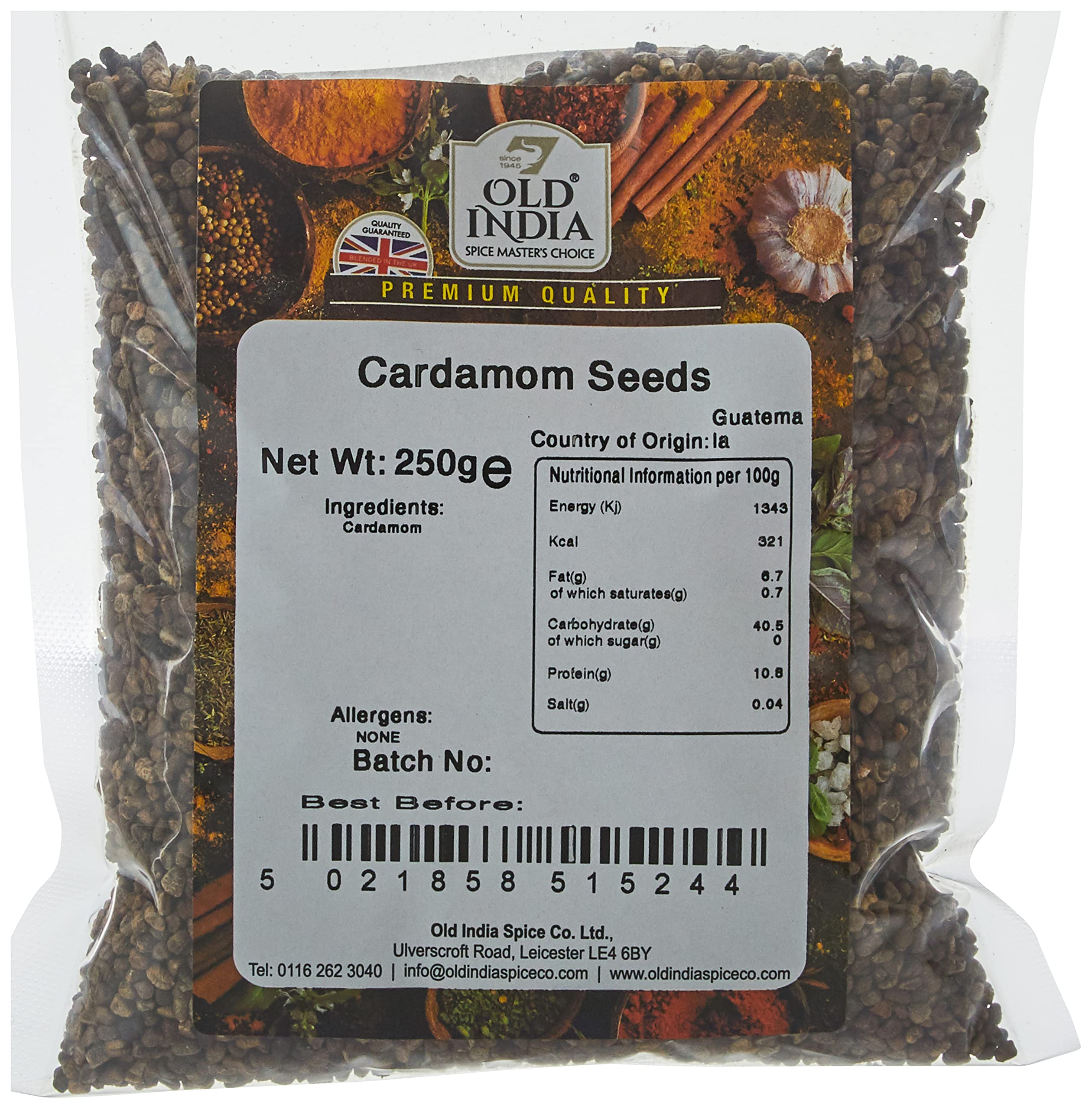 Old India Cardamom Seeds - 100% Natural Whole Spice | 250g Pack 2