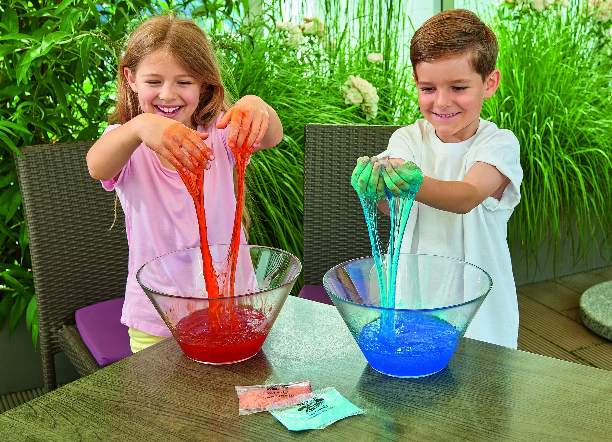ZIMPLI Slime Baff Bundle - 3 Colors (Red, Green, Blue), Messy Sensory Play for Kids 6