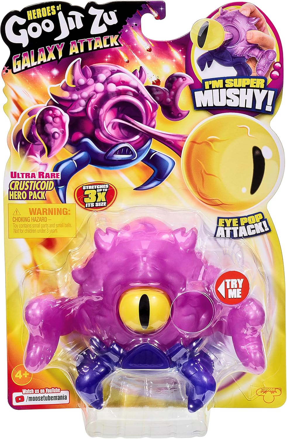 Goo Jit Zu Heroes of Goo Jit to S4 Galaxy Attack Crusticoid Ultra Rare 2021 - Squishy Action Figure 4