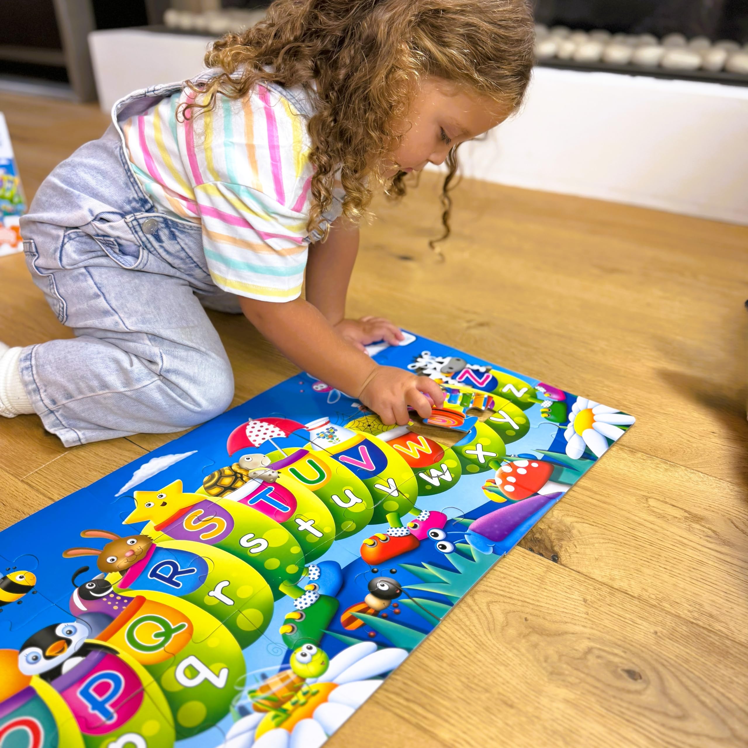 The Learning Journey ABC Caterpillar Floor Puzzle - 51 Pieces | Learn Alphabet & Letter Sounds | Ages 3-5 8