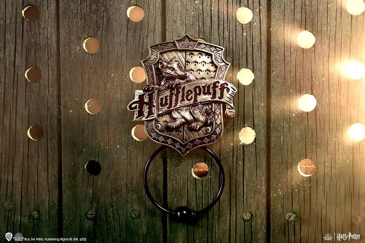 Nemesis Now Officially Licensed Harry Potter Hufflepuff Door Knocker, Bronze, 24