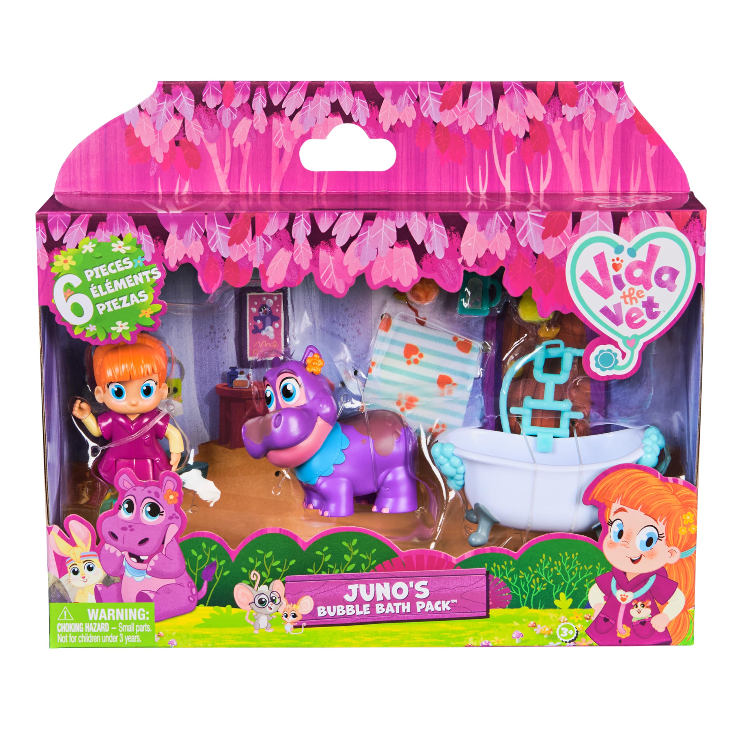 Vida the Vet Juno’s Bubble Bath Pack with Colour Changing Juno Figure