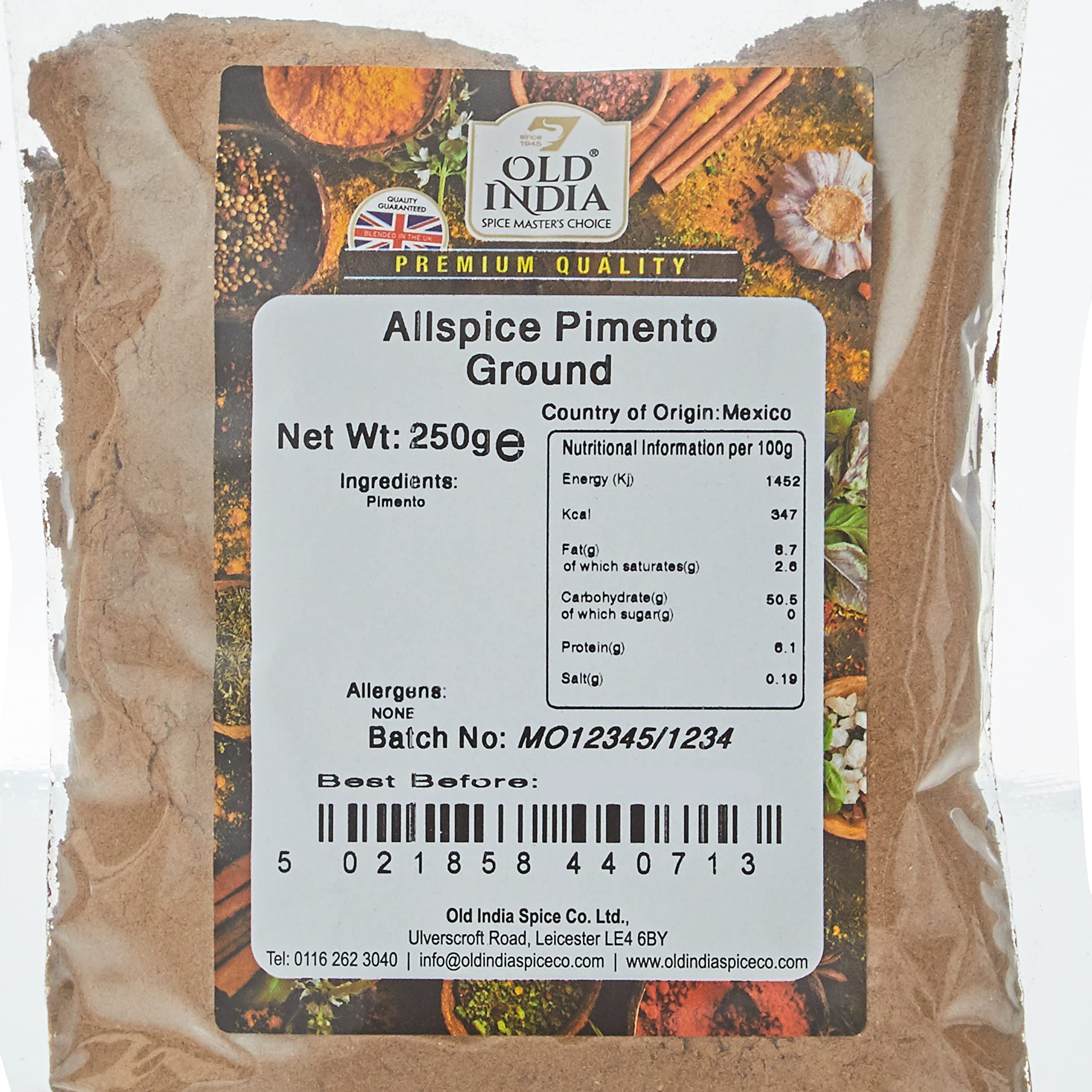 Old India Allspice Pimento Ground Powdered Seasoning | 250g Natural & GMO Free 2