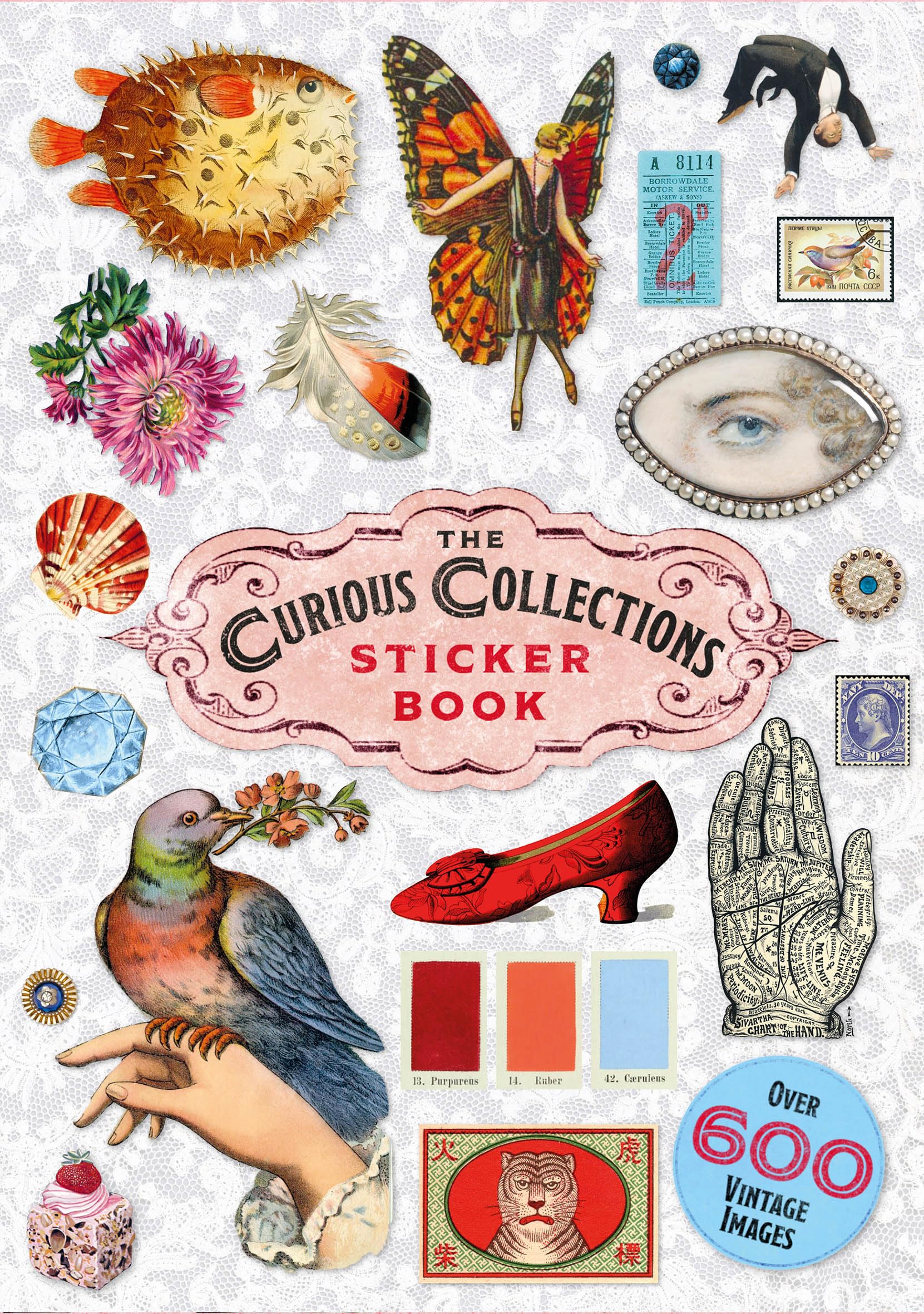 Skittledog The Curious Collections Sticker Book - Vintage Ephemera | 88 Pages | Paperback