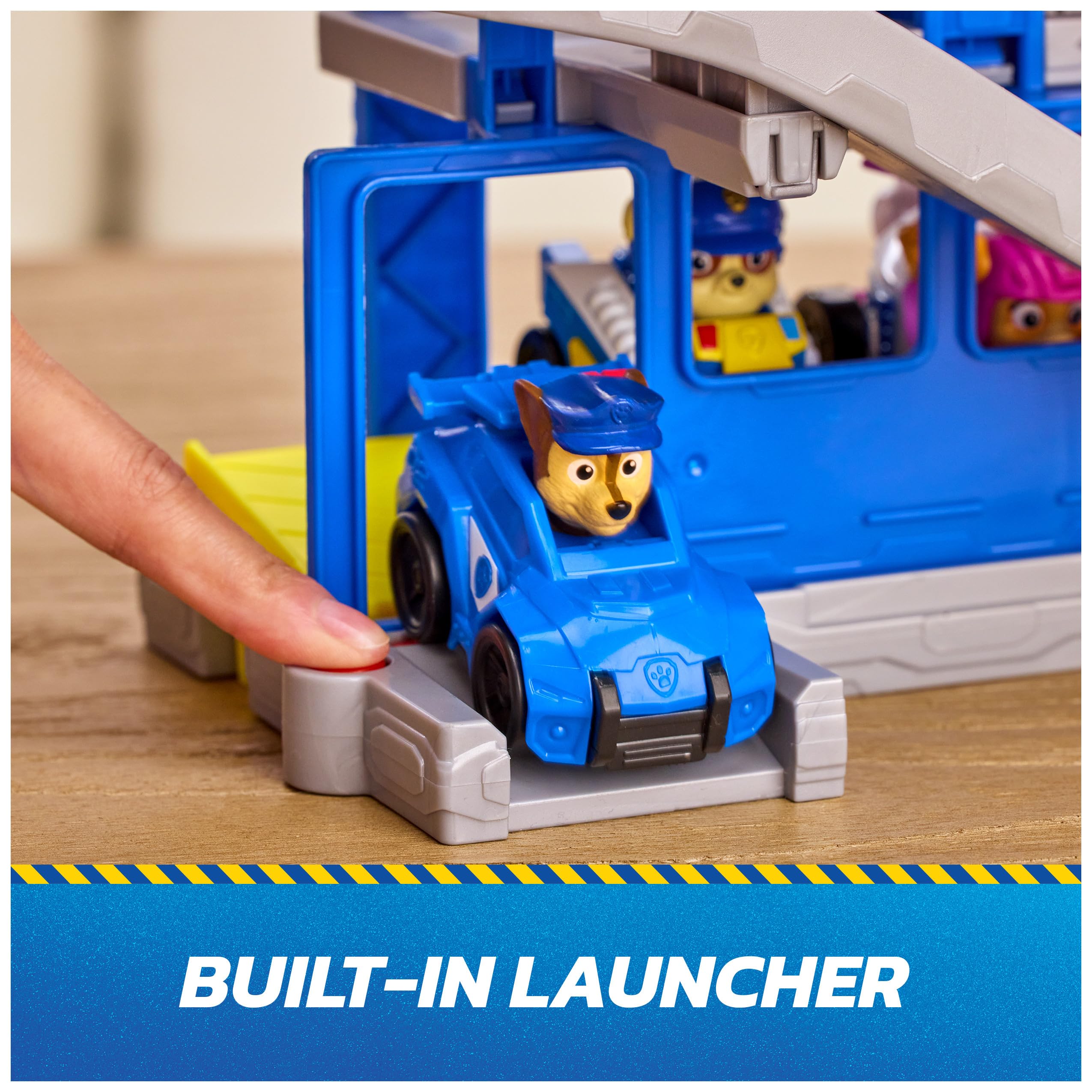 Paw Patrol Pup Squad Search & Rescue HQ Playset with Chase Pup Squad Racer | 30.4 cm Tall 5