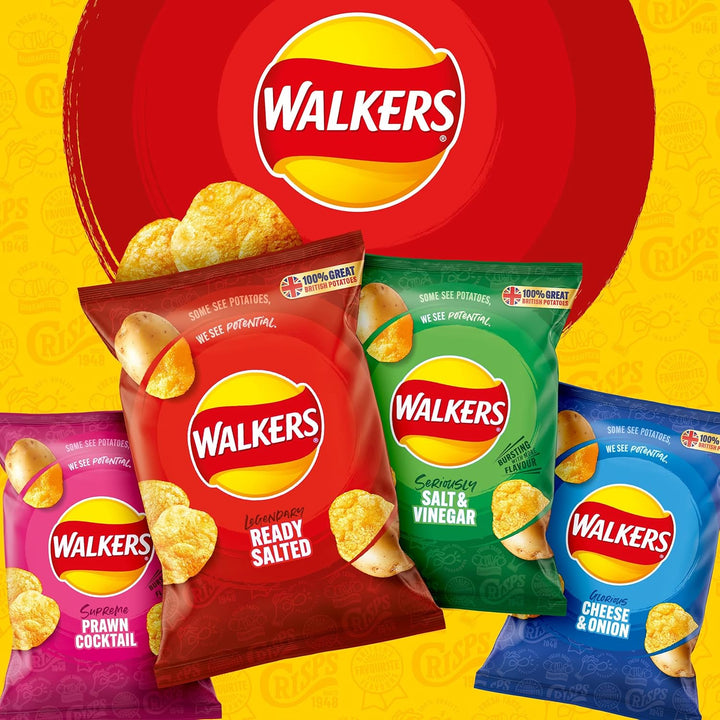 Walkers Ready Salted Multipack Crisps 6x25g
