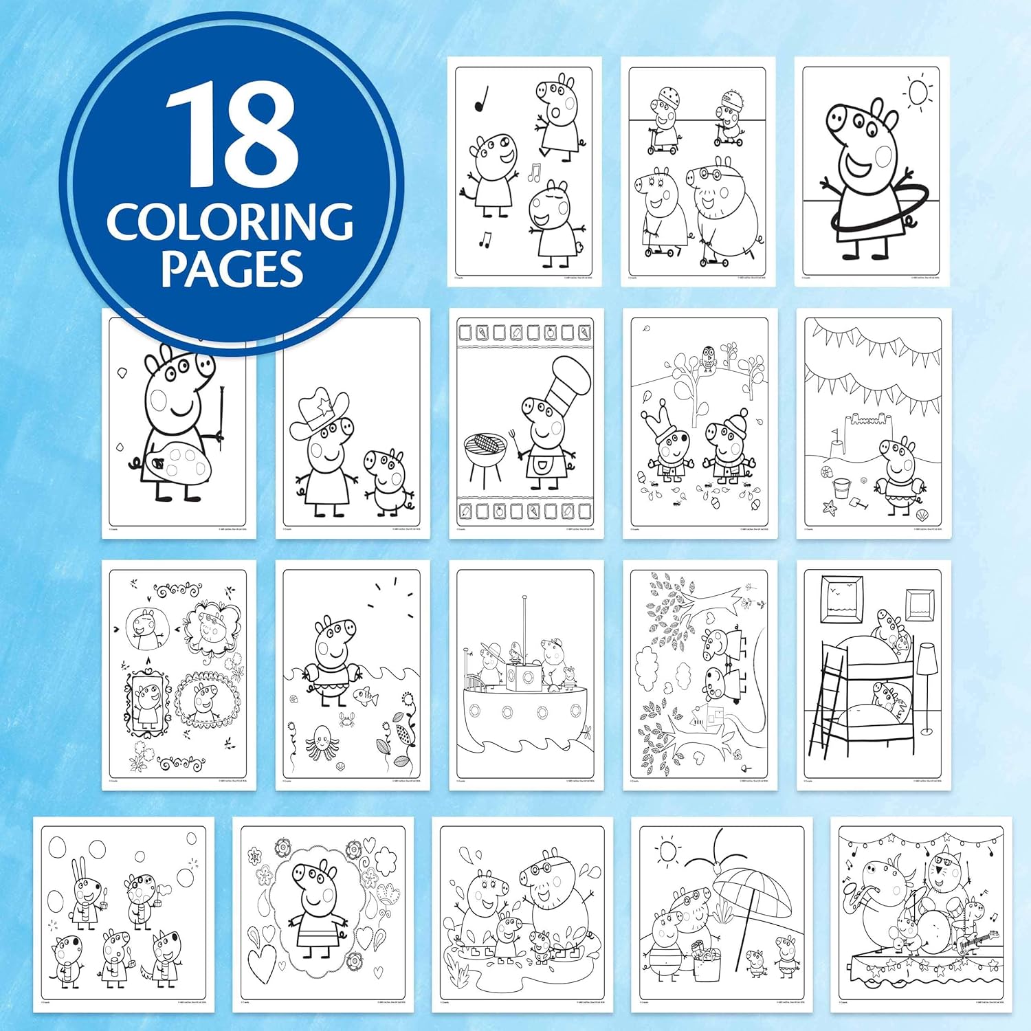 Crayola Peppa Pig Color Wonder Mess-Free Coloring Set 17