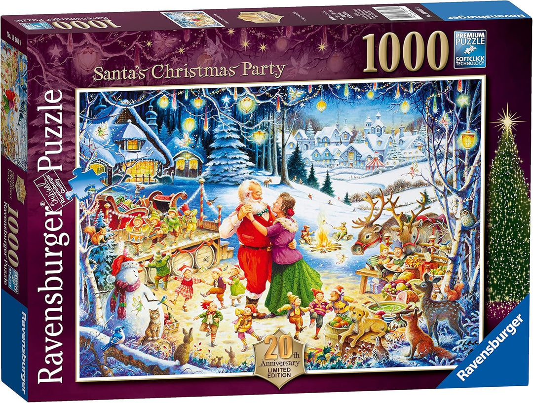 Ravensburger Santa's Christmas Party 1000pc Jigsaw Puzzle - Limited Edition 2016 Holiday Puzzle for Adults & Teens